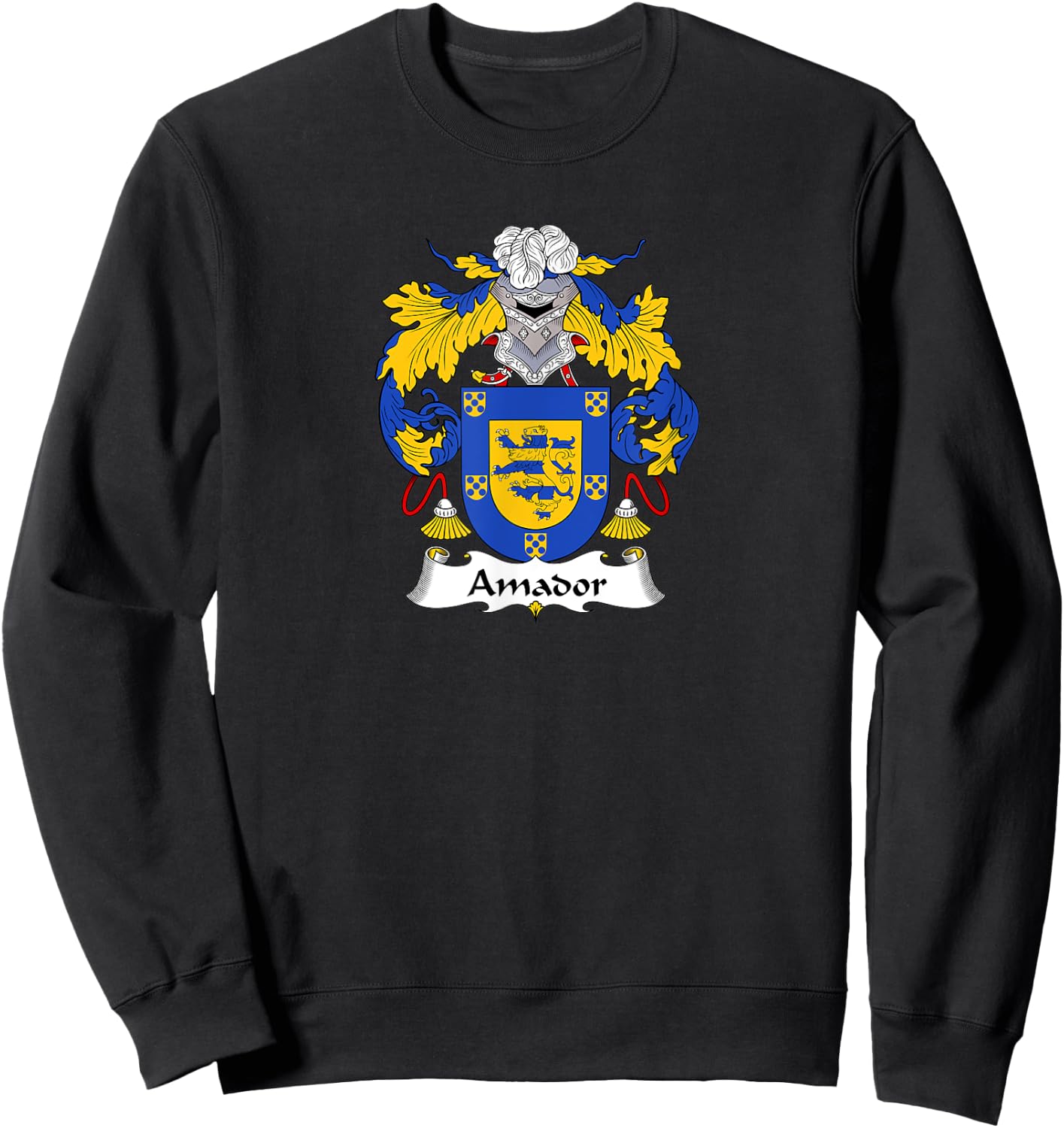 Amador Coat of Arms - Family Crest Shirt Sweatshirt - Sweatshirt | Black