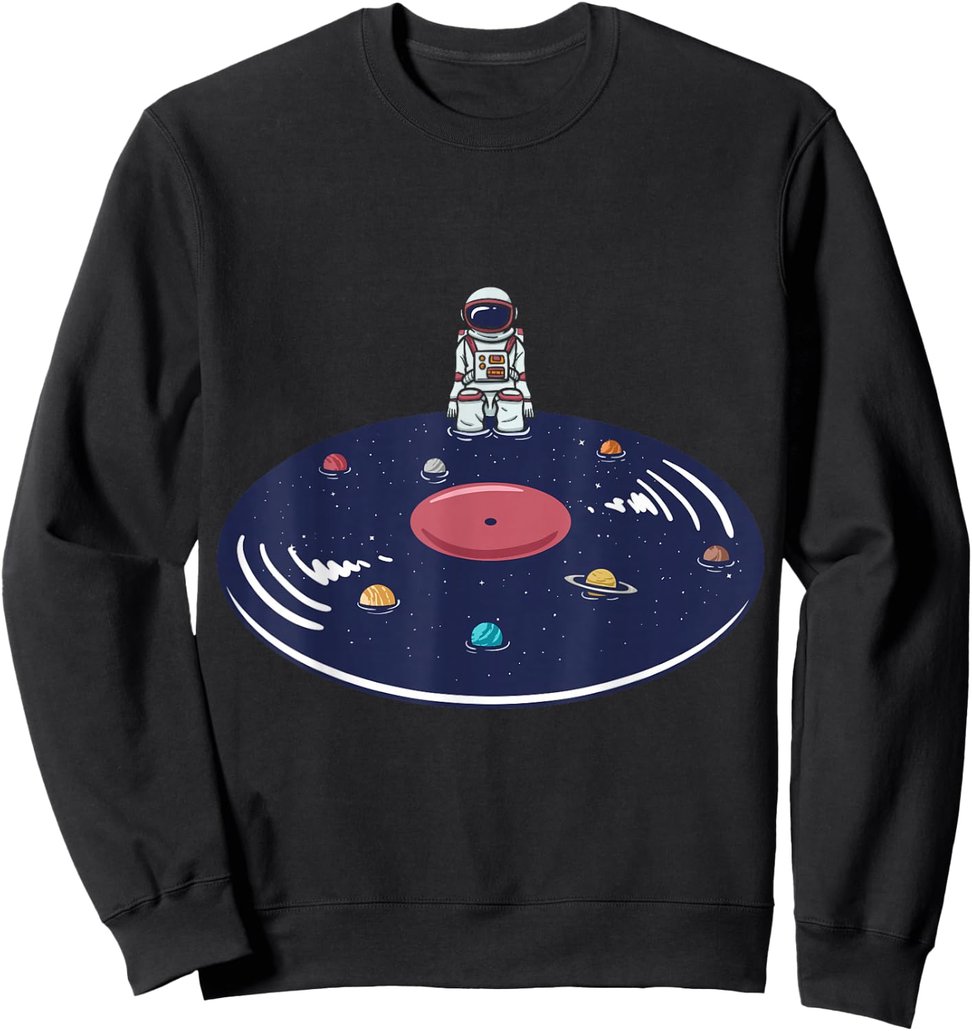 Music Lover Astronaut Space Science Composer Songwriter Sweatshirt - Sweatshirt | Black