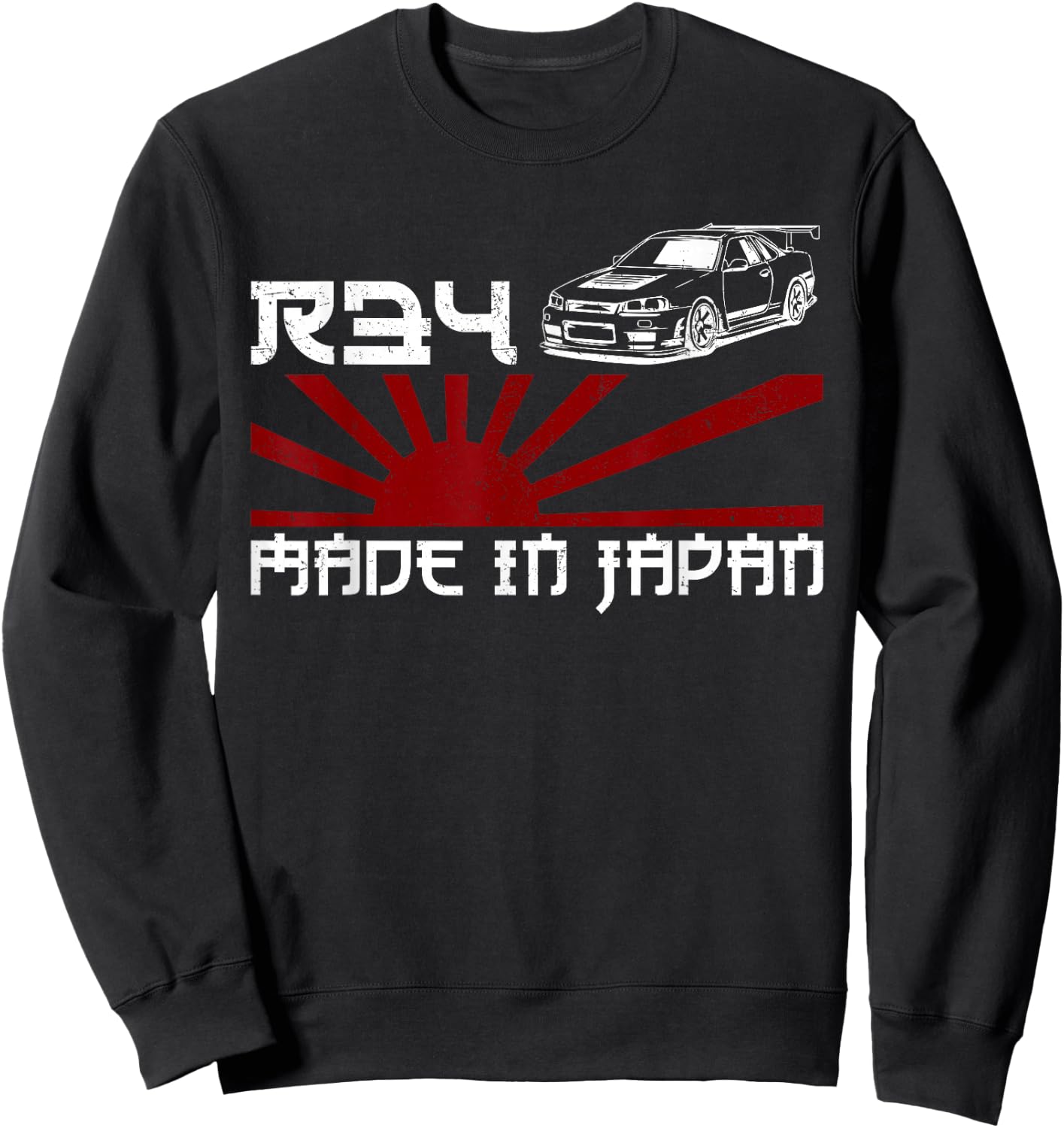 JDM Japan Motorsport tuning car 90s Sweatshirt - Sweatshirt | Black