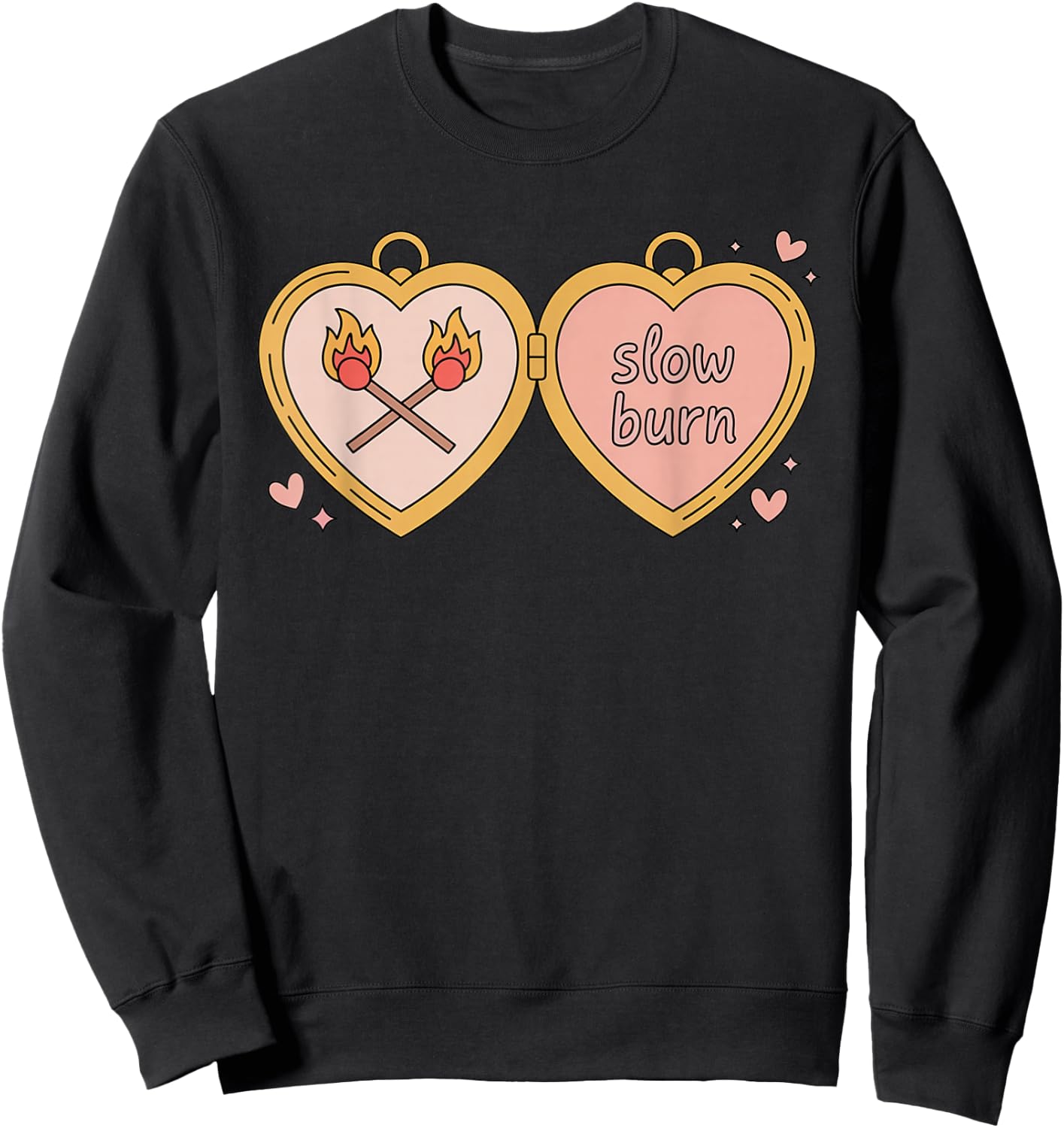 Slow Burn Romance Book Lover Sweatshirt - Sweatshirt | Black