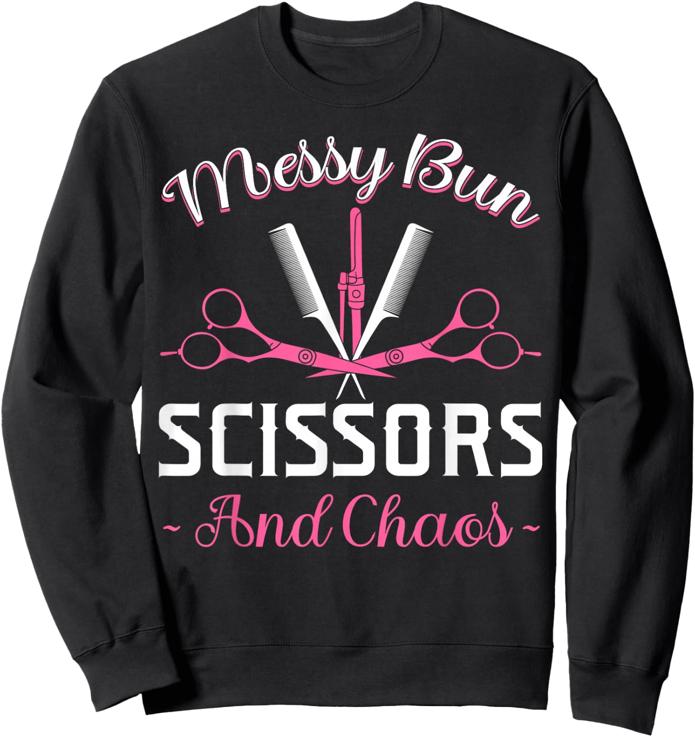 Hairdresser Hairstyling Hairstylists Hairdressing Beautician Sweatshirt - Sweatshirt | Black