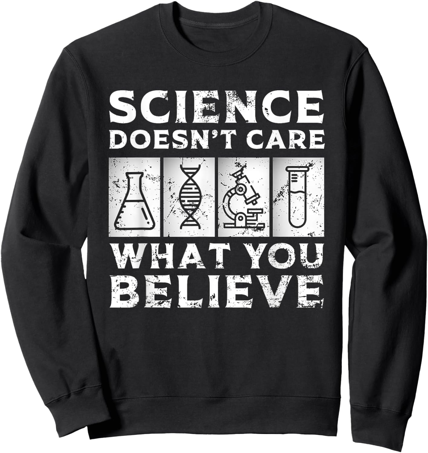 Cool Science Art Women Scientist Science Lovers Sweatshirt - Sweatshirt | Black