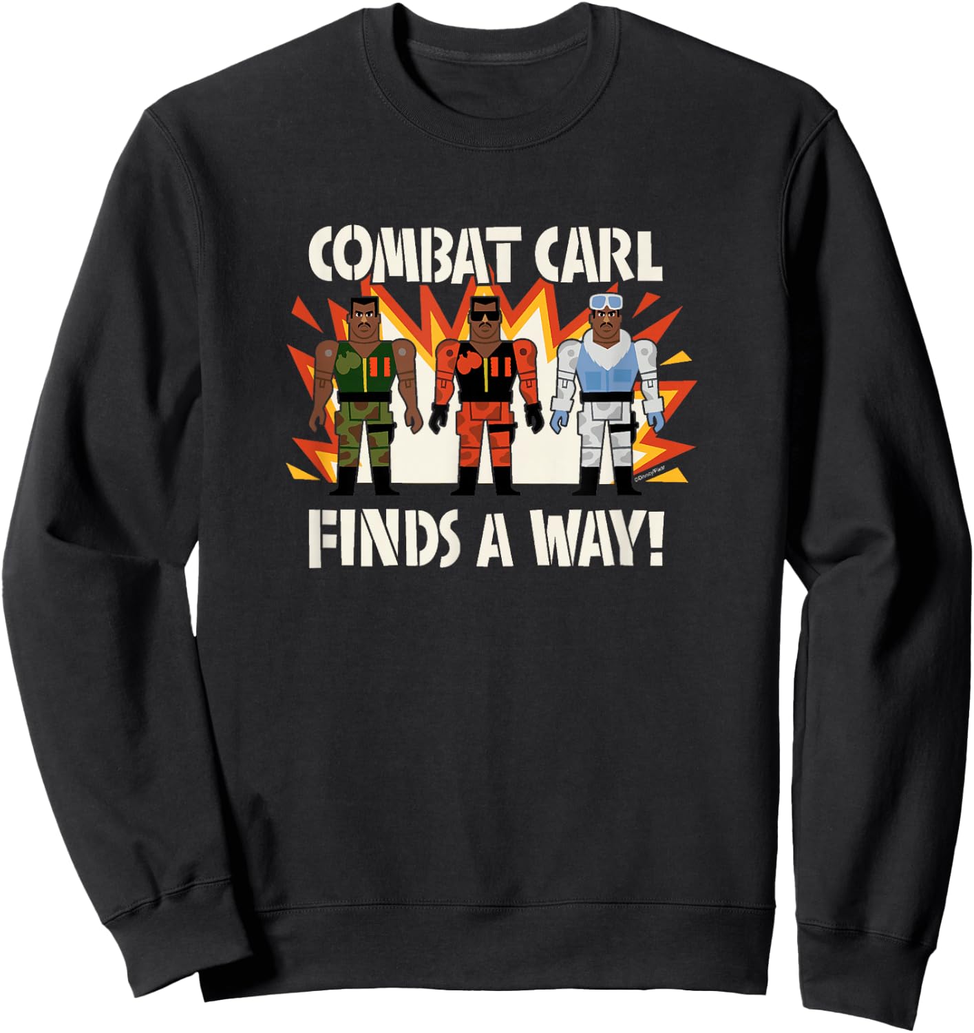 Toy Story - Combat Carl Finds A Way! Sweatshirt - Sweatshirt | Black