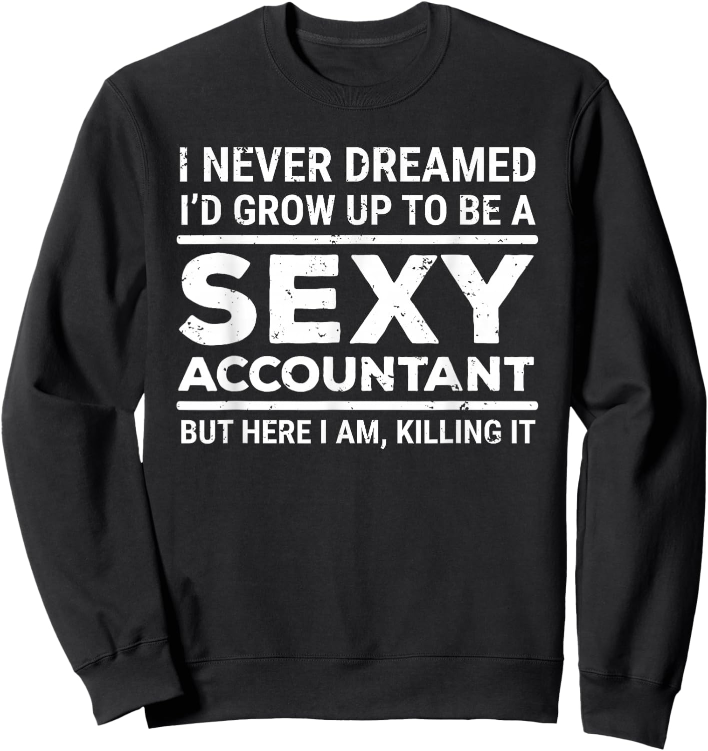 I Never Dreamed Sexy Accountant Funny Accounting Sweatshirt - Sweatshirt | Black