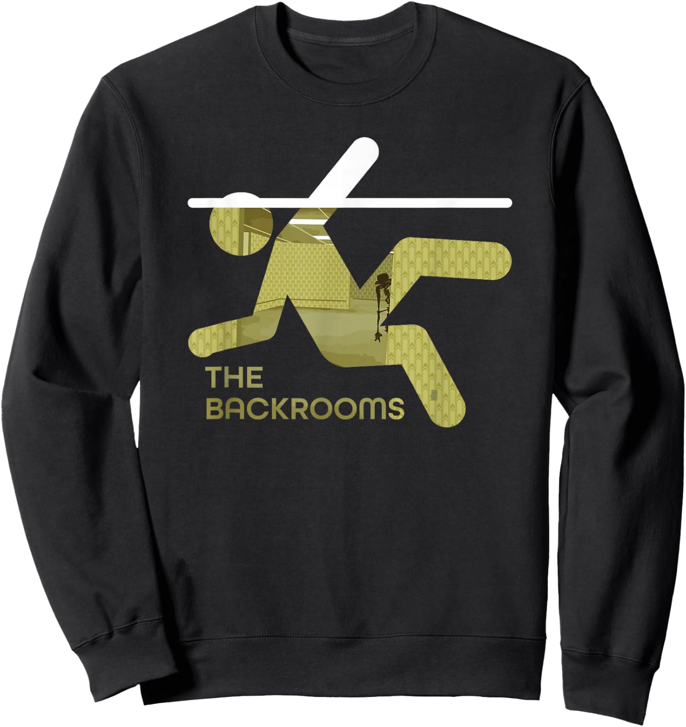 The Backrooms Graphic Sweatshirt - Sweatshirt | Black
