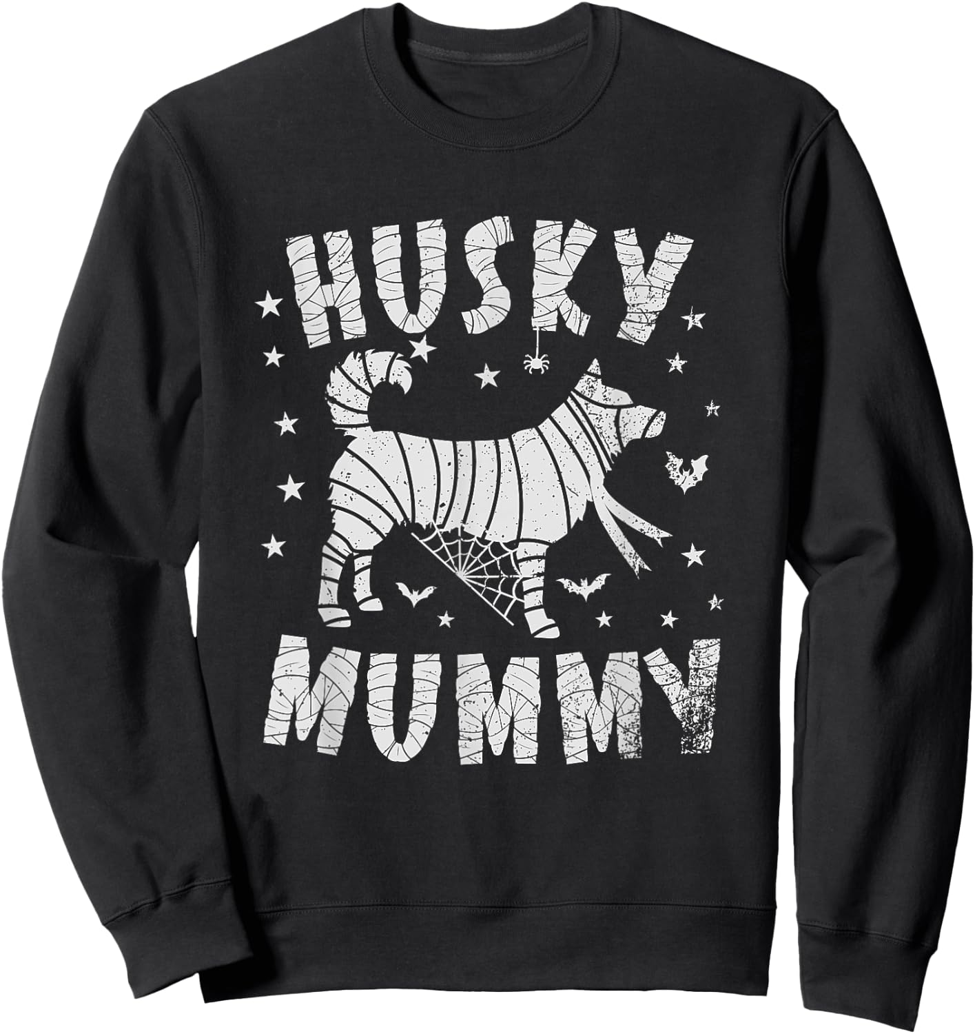 Siberian Husky Mummy - Halloween Sweatshirt - Sweatshirt | Black