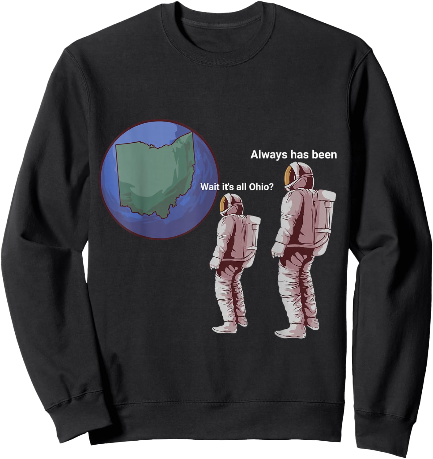 It's All Ohio Funny Dank Meme Sweatshirt - Sweatshirt | Black