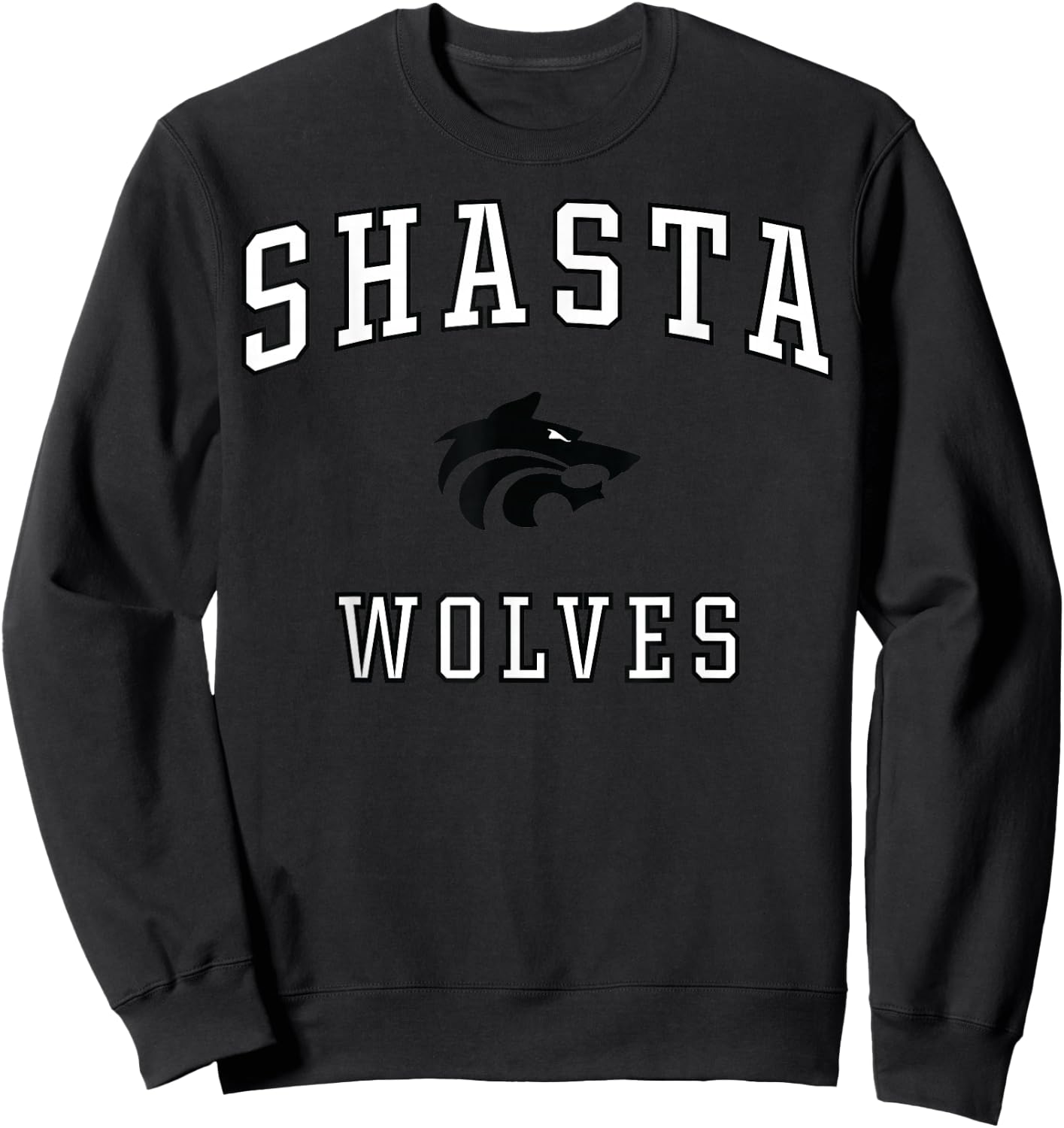 Shasta High School Wolves C1 Sweatshirt - Sweatshirt | Black