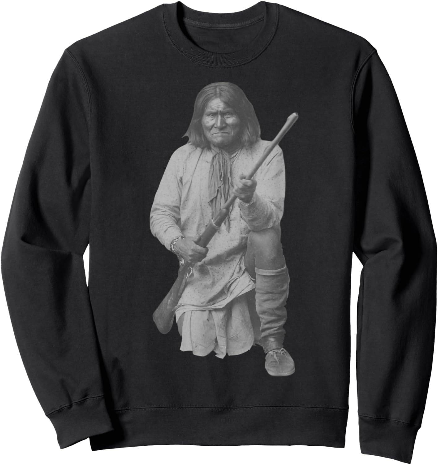 Geronimo Native American Indian Apache Warrior Hero Arizona Sweatshirt - Sweatshirt | Black