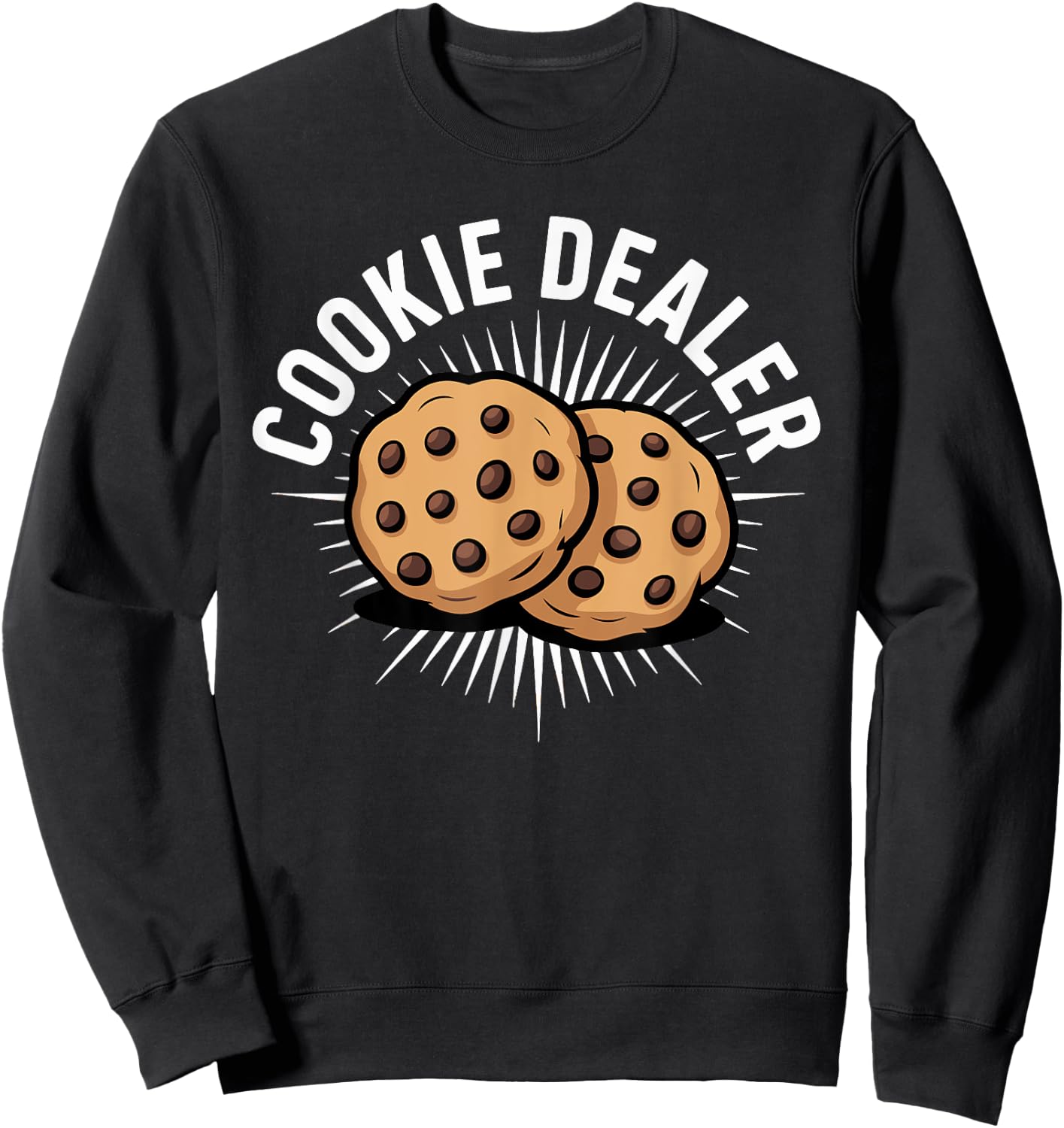 Cookie Dealer Funny Baker Design Sweatshirt - Sweatshirt | Black