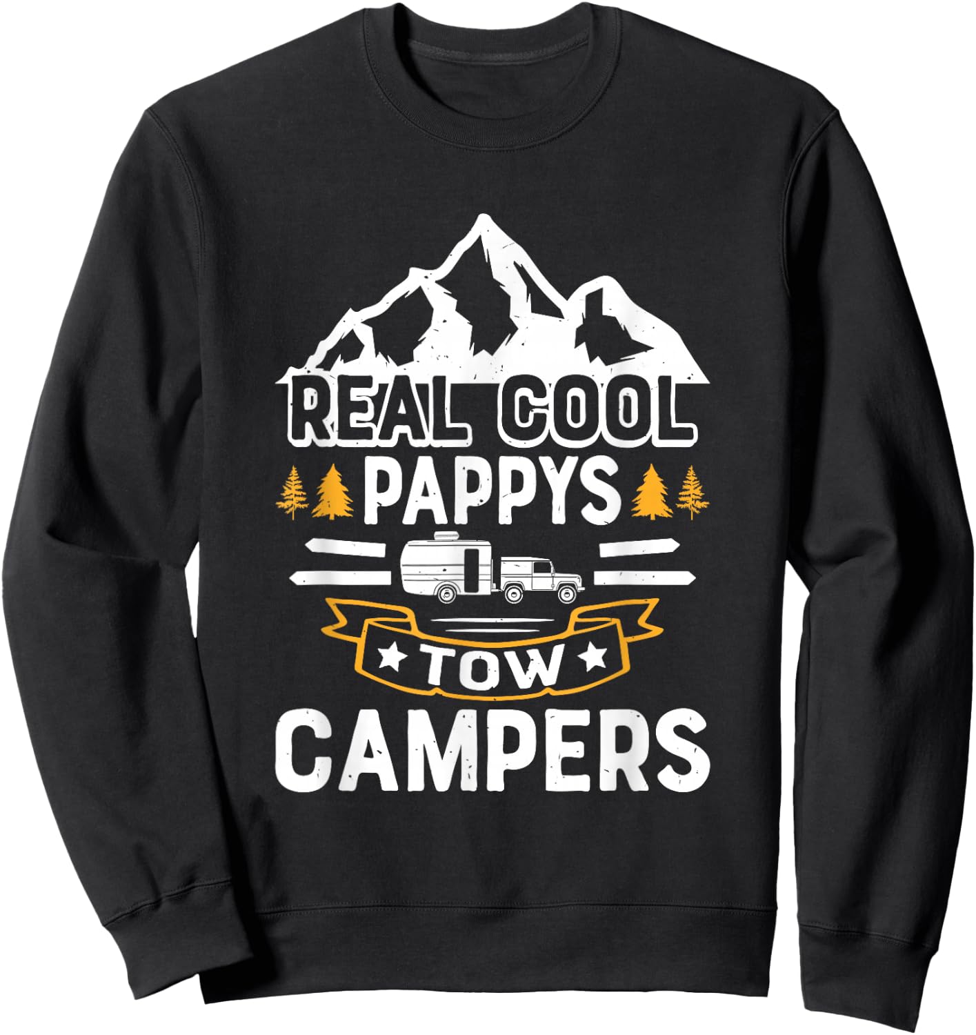 Camping Grandpa - Camping Pappy Camper Sweatshirt - Sweatshirt | Black