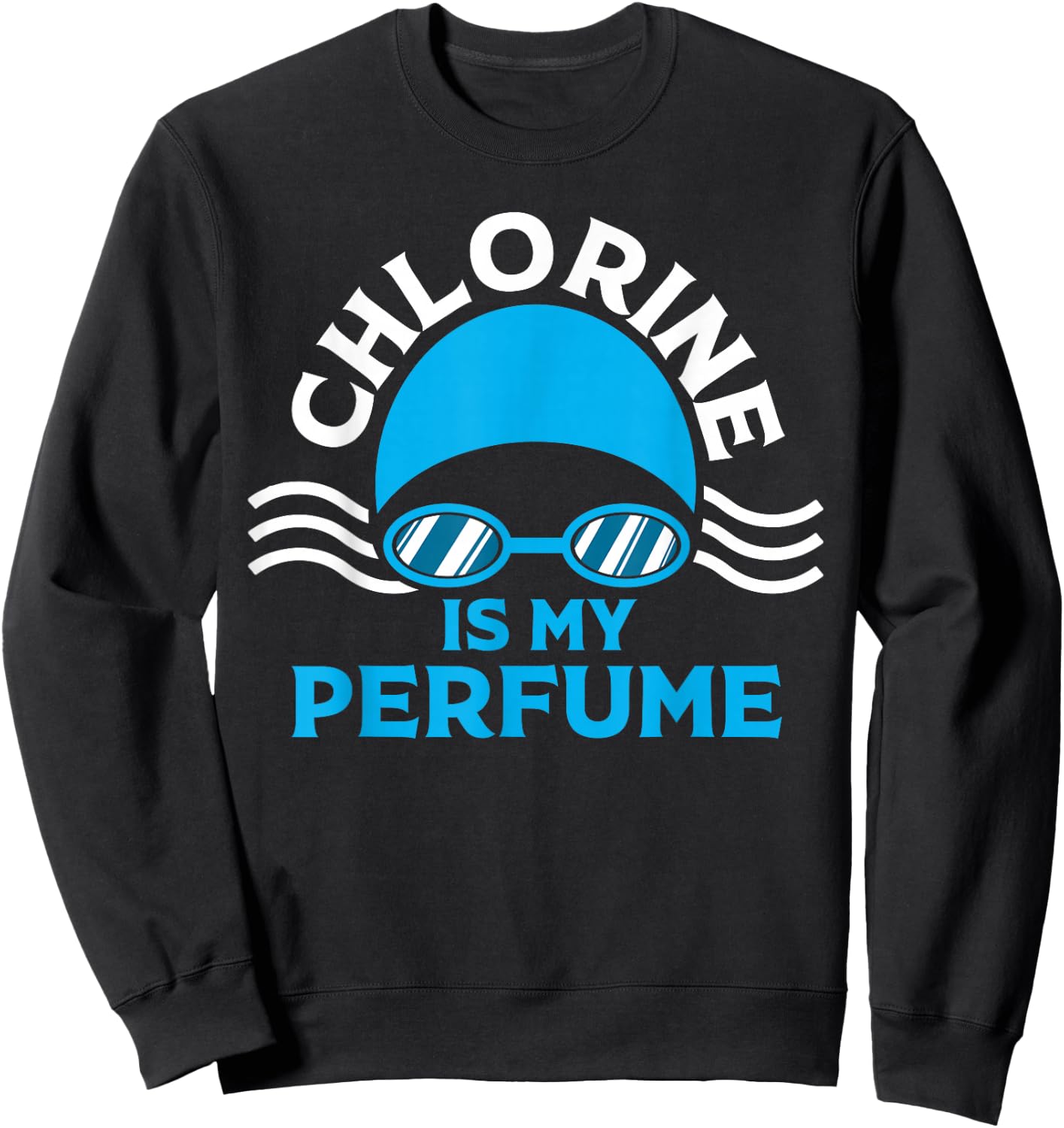 Funny Swimming Designs Women Water Sports Athletes Sweatshirt - Sweatshirt | Black