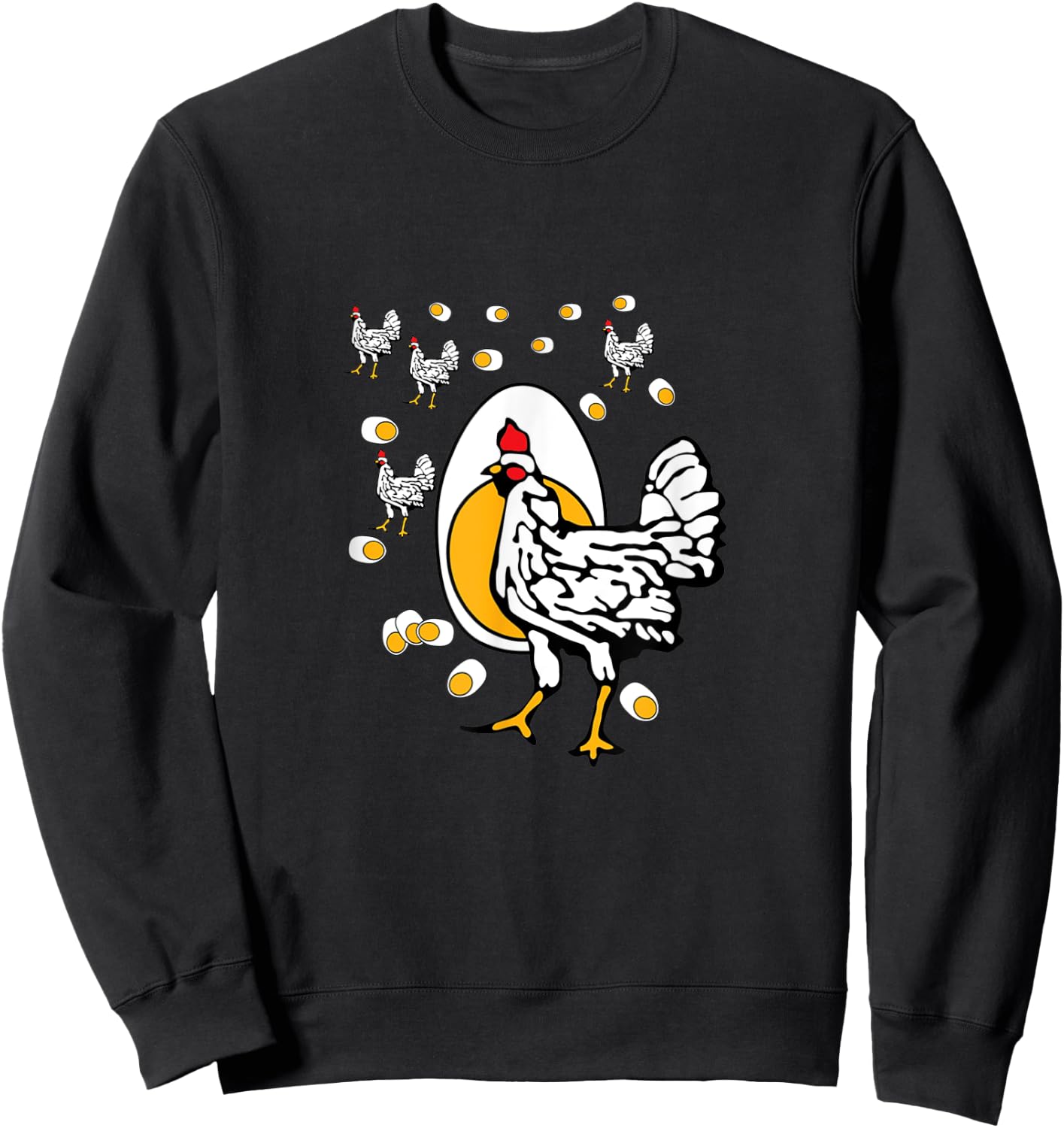 Roseanne Chicken Women's Classic Fit Black Solid Sweatshirt - Sweatshirt | Black