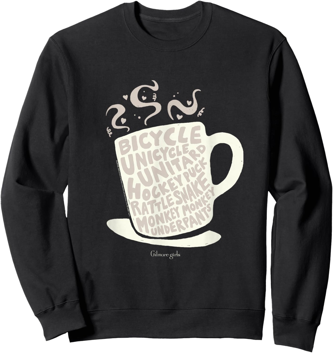 Gilmore Girls Bicycle Unicycle Unitard Coffee Mug TV Show Sweatshirt - Sweatshirt | Black