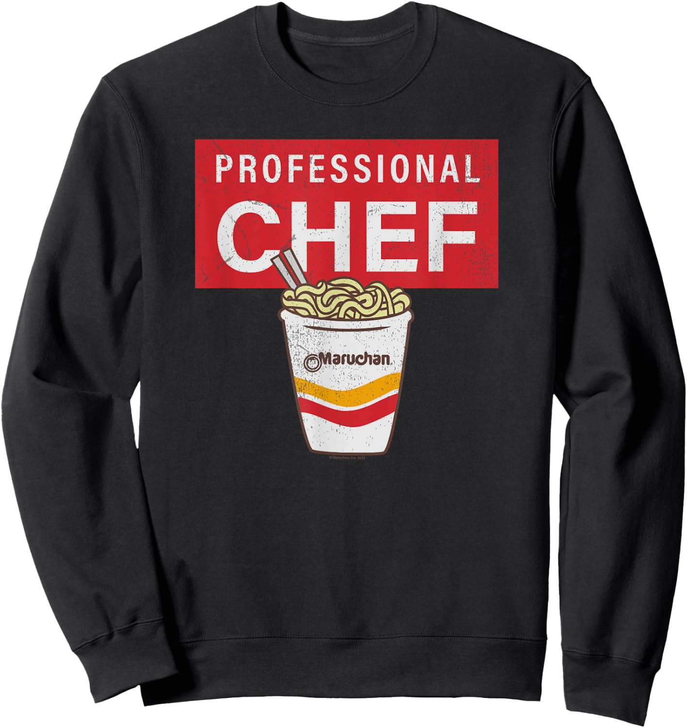 Maruchan Professional Ramen Noodle Chef Sweatshirt - Sweatshirt | Black