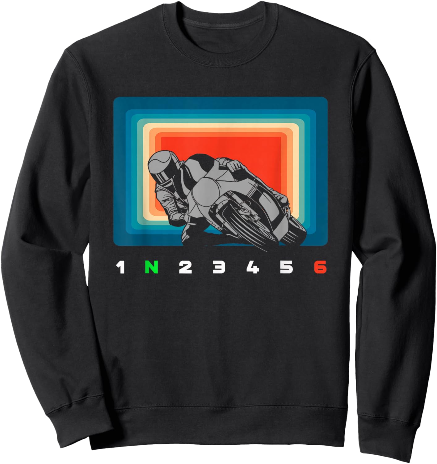 Motorcycle Apparel , Black Sweatshirt - Sweatshirt | Black