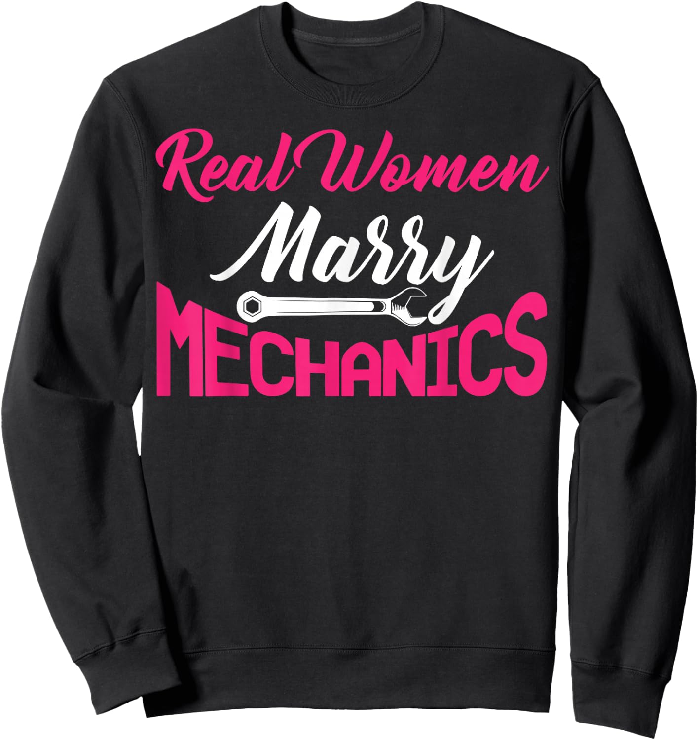 Mechanic Wife Apparel - Funny Cute Wives Design Sweatshirt - Sweatshirt | Black