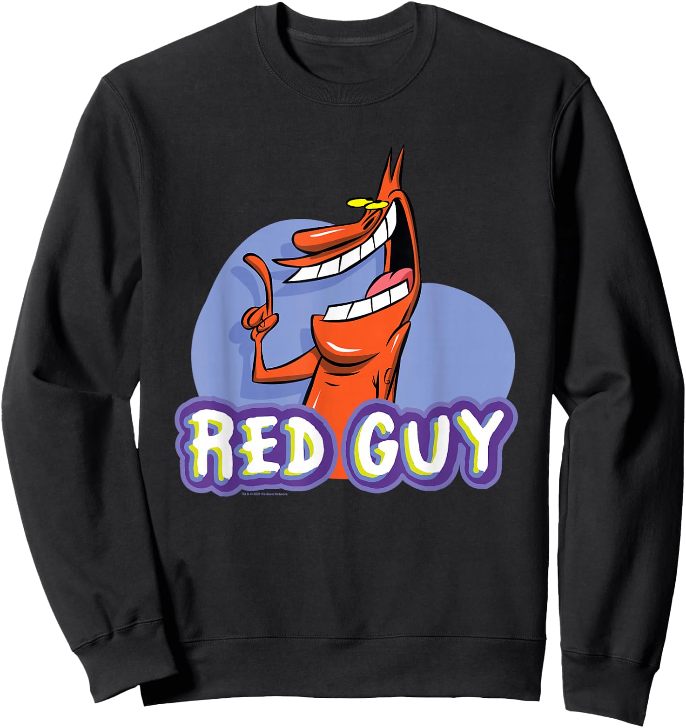 Cow & Chicken Red Guy Sweatshirt - Sweatshirt | Black