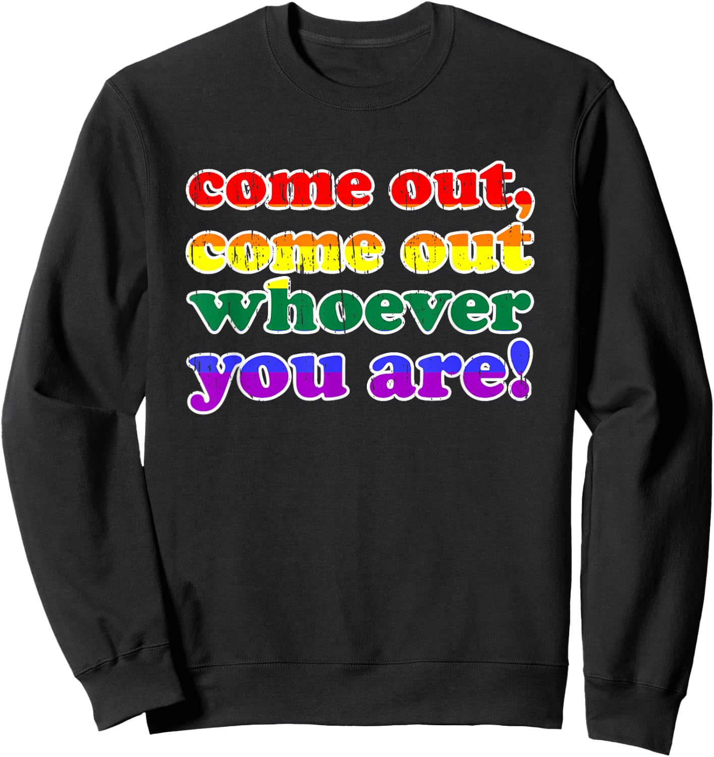 LGBTQ Pride National Coming Out Day Sweatshirt - Sweatshirt | Black