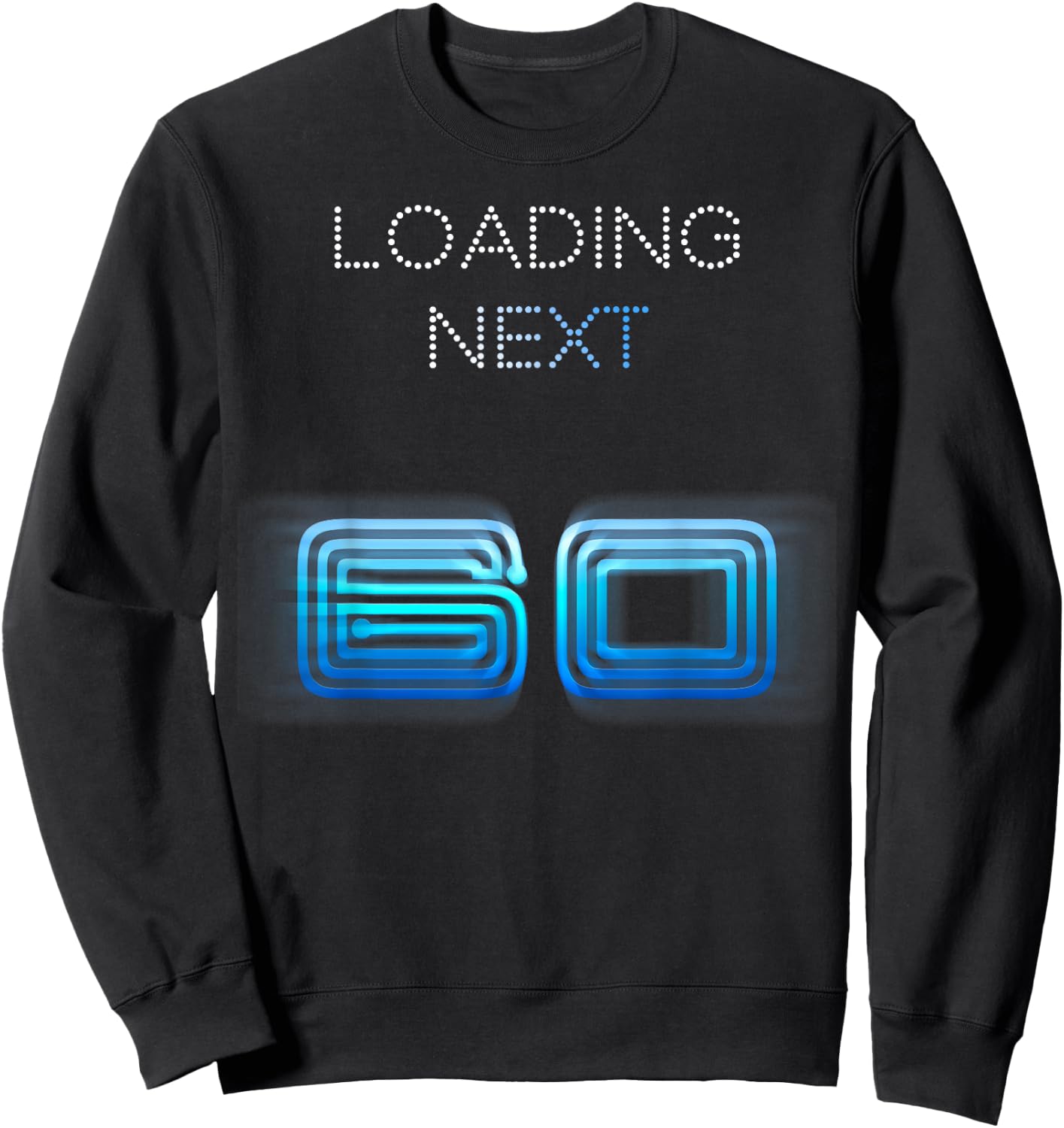 Loading Next 60 - 60 Year Old Retro 1966 60th Birthday Gift Sweatshirt - Sweatshirt | Black