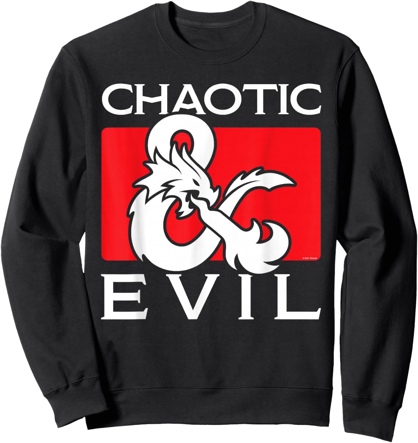 Dungeons & Dragons Chaotic & Evil Sweatshirt - Sweatshirt | Black