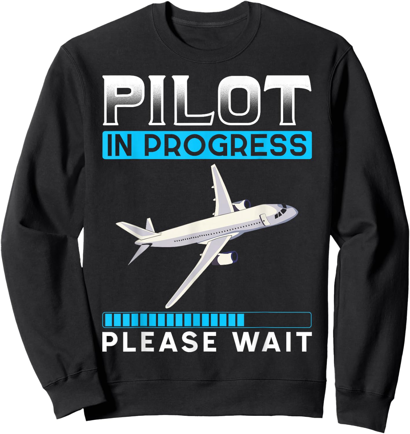 Flying Plane Co Pilot Gift Future Pilot Sweatshirt - Sweatshirt | Black