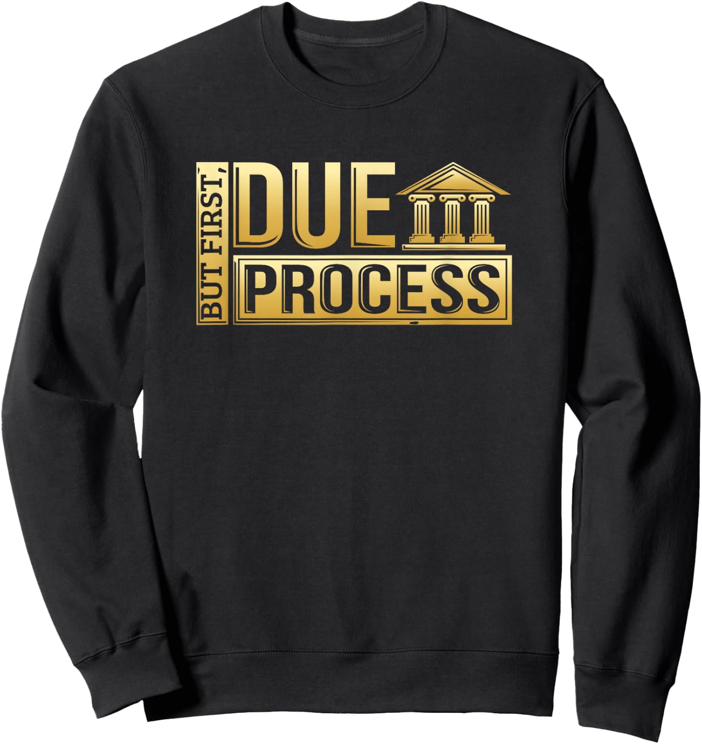 But First, Due Process Lawyer & Attorney In Training Sweatshirt - Sweatshirt | Black