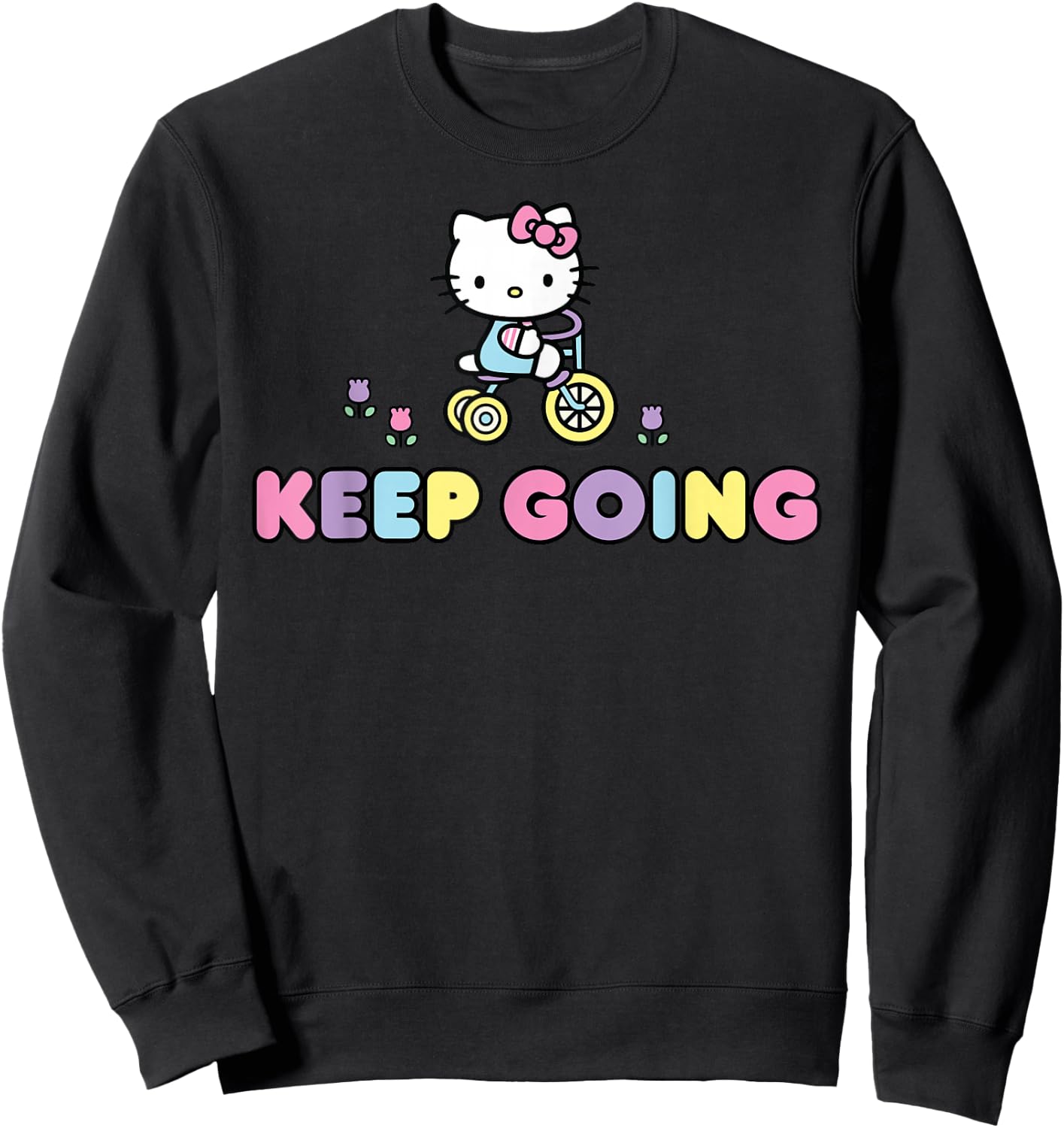 Hello Kitty Keep Going Sweatshirt - Sweatshirt | Black