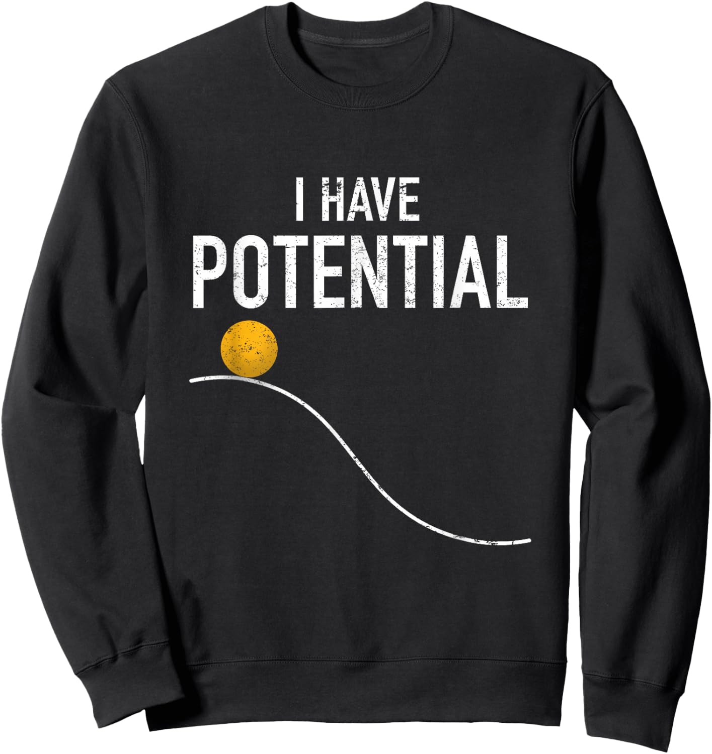 J. Berg Math & Science: Physics Gifts Men Women I Have Potential Energy Funny Physics Teacher Nerd Sweatshirt - Sweatshirt | Black