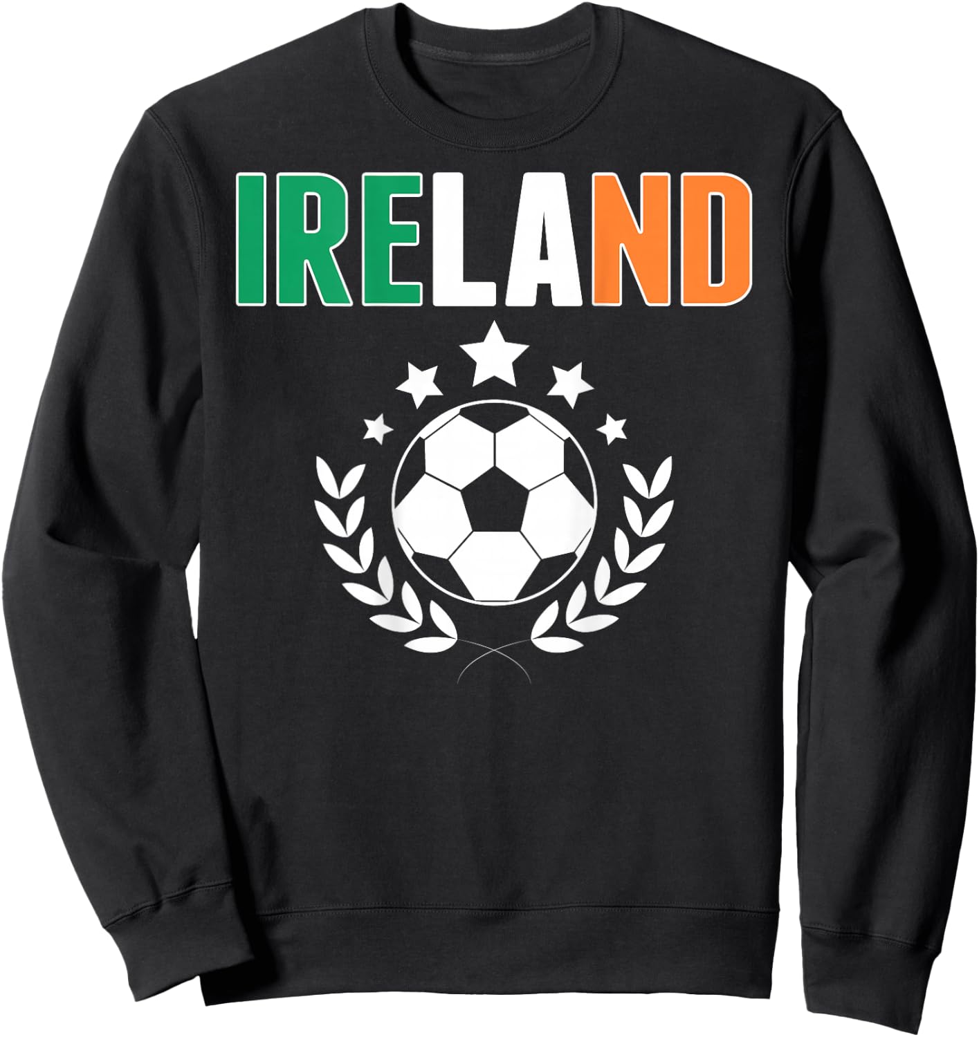 Proud Ireland Soccer Fans Jersey - Support Irish Football Sweatshirt - Sweatshirt | Black