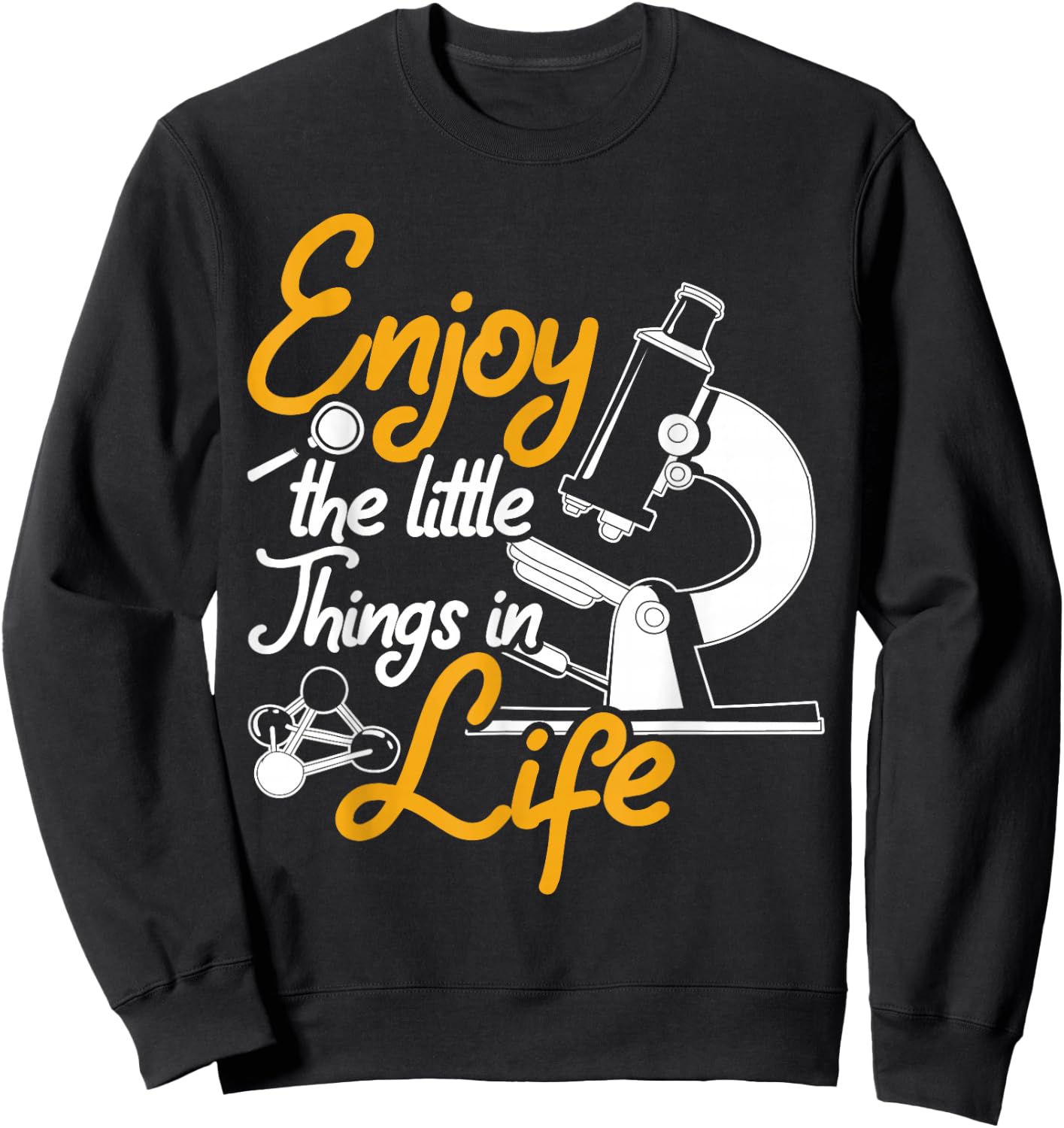 Microbiology Science Funny Gift Biology Sweatshirt - Sweatshirt | Black
