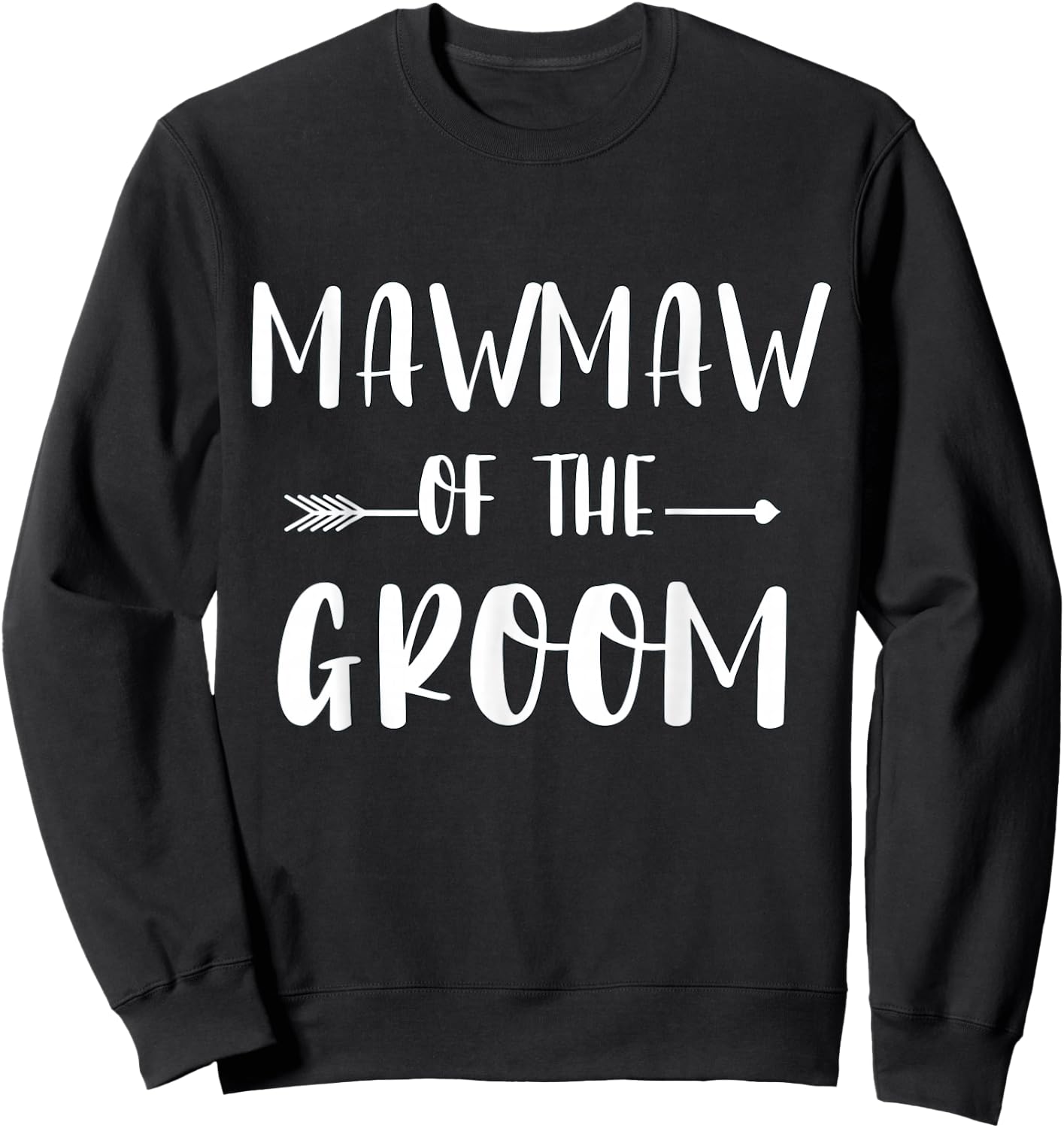 Mawmaw Of The Groom Wedding Party Matching Bridal Party Sweatshirt - Sweatshirt | Black