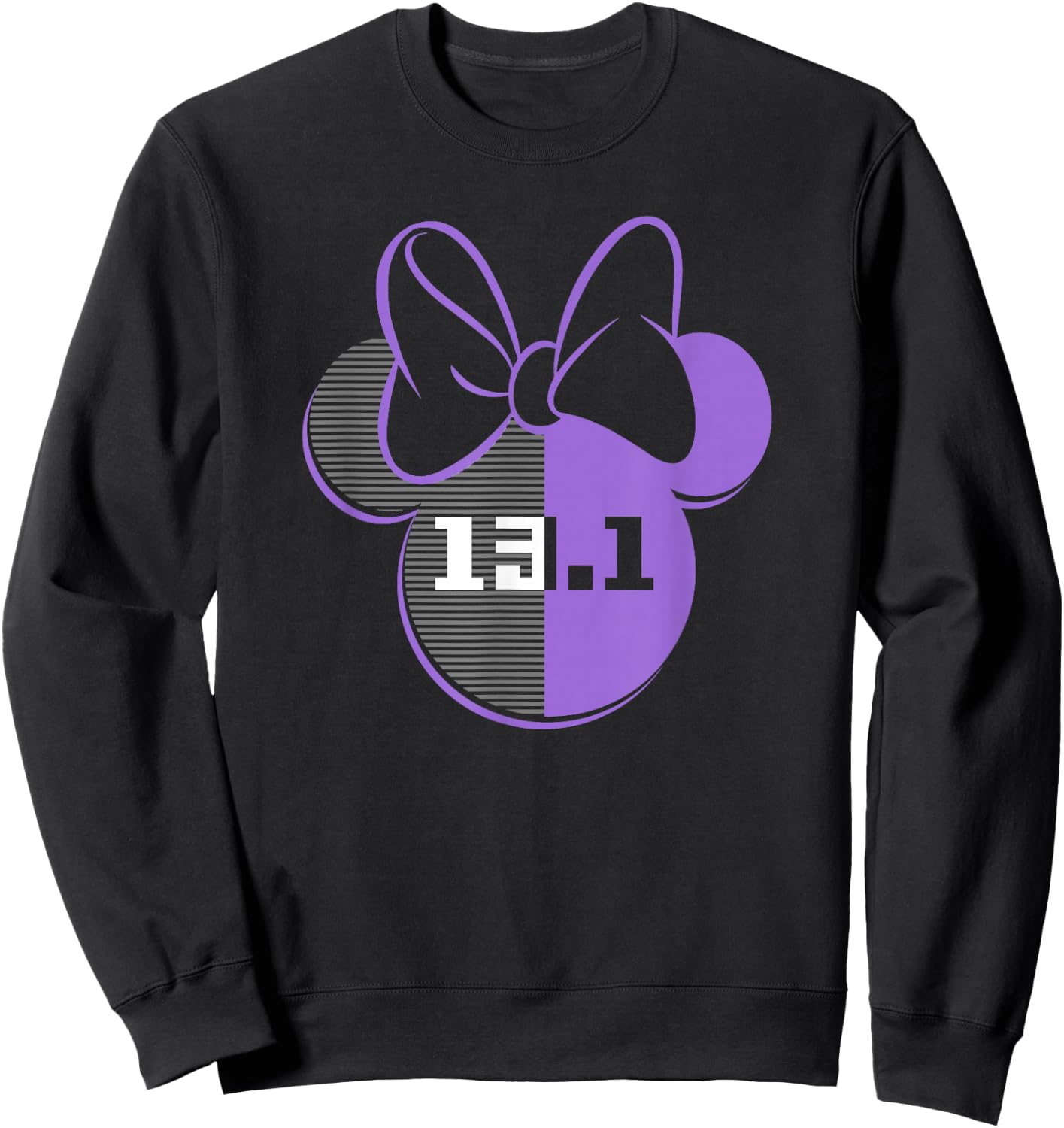 Disney Mickey And Friends Minnie Mouse Half Marathon 13.1 Sweatshirt - Sweatshirt | Black