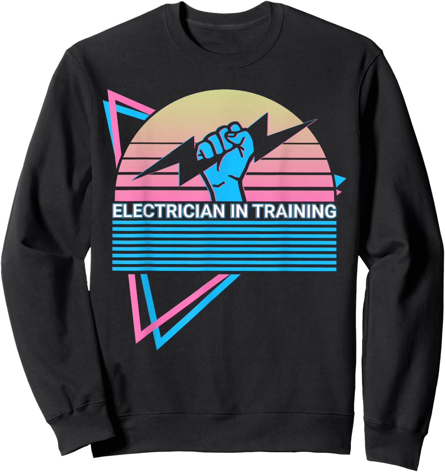 Electrician In Training Retro Sweatshirt - Sweatshirt | Black