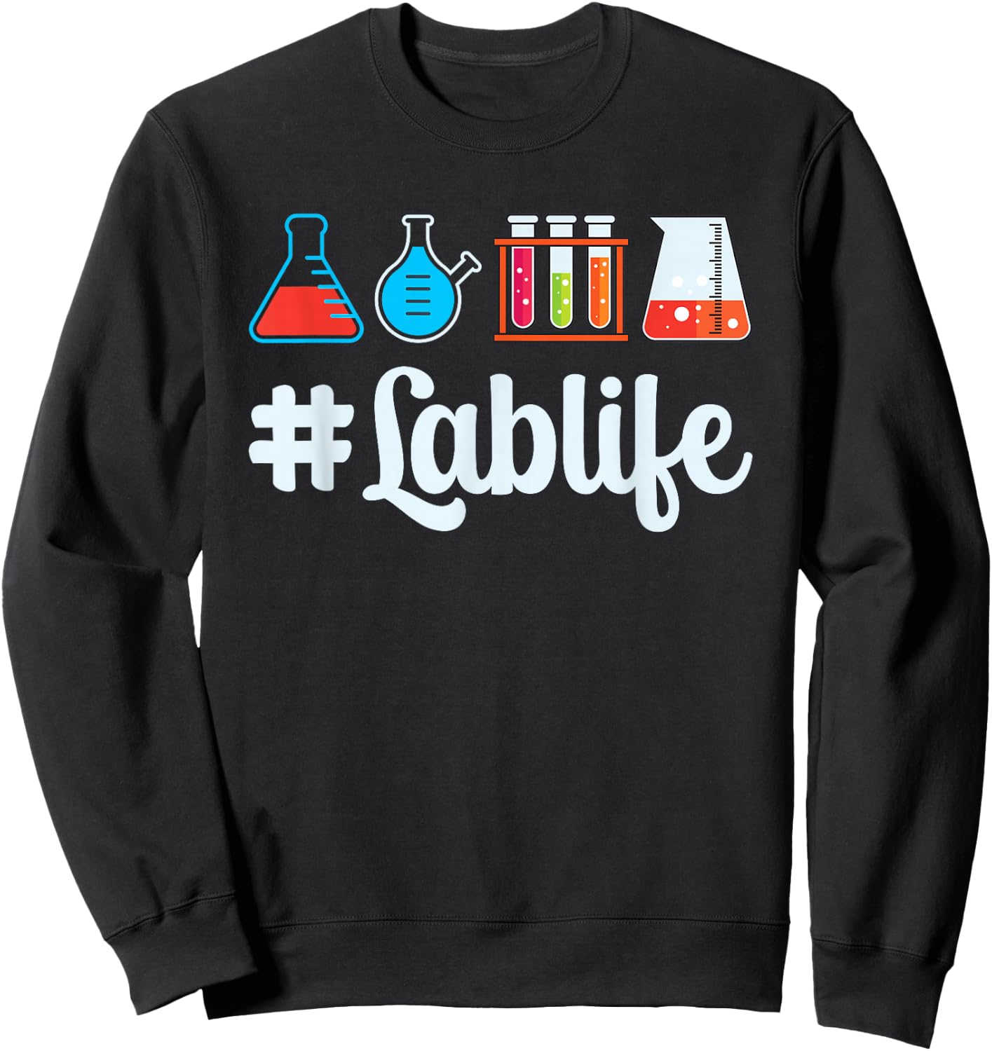 Lab-Life Medical Lab Tech Technician Outfit Lab Technologist Sweatshirt - Sweatshirt | Black