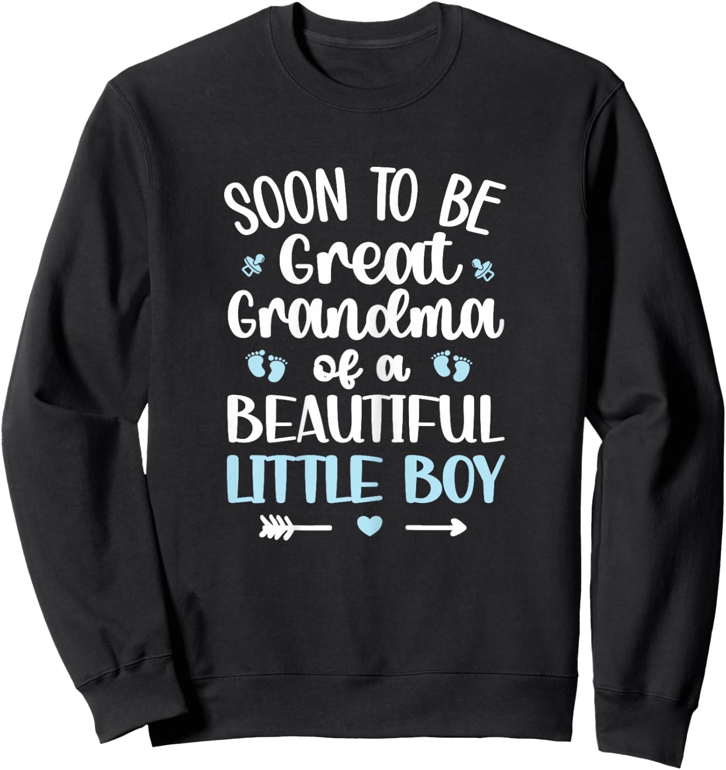 Soon To Be Great Grandma Of A Boy Future Great Grandma 2022 Sweatshirt - Sweatshirt | Black