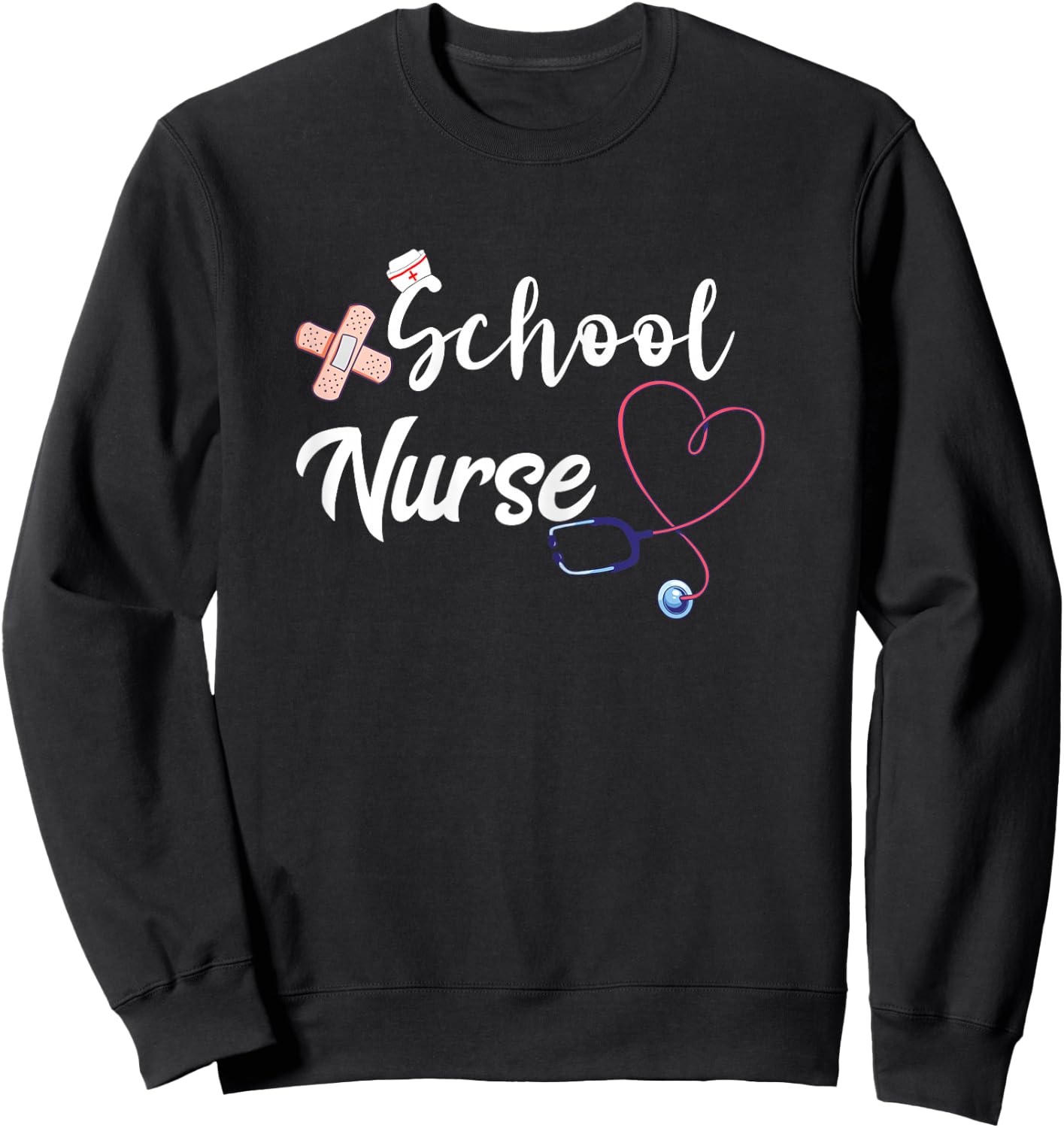 School Nurse Back To School Nursing School Nursing Schooling Sweatshirt - Sweatshirt | Black