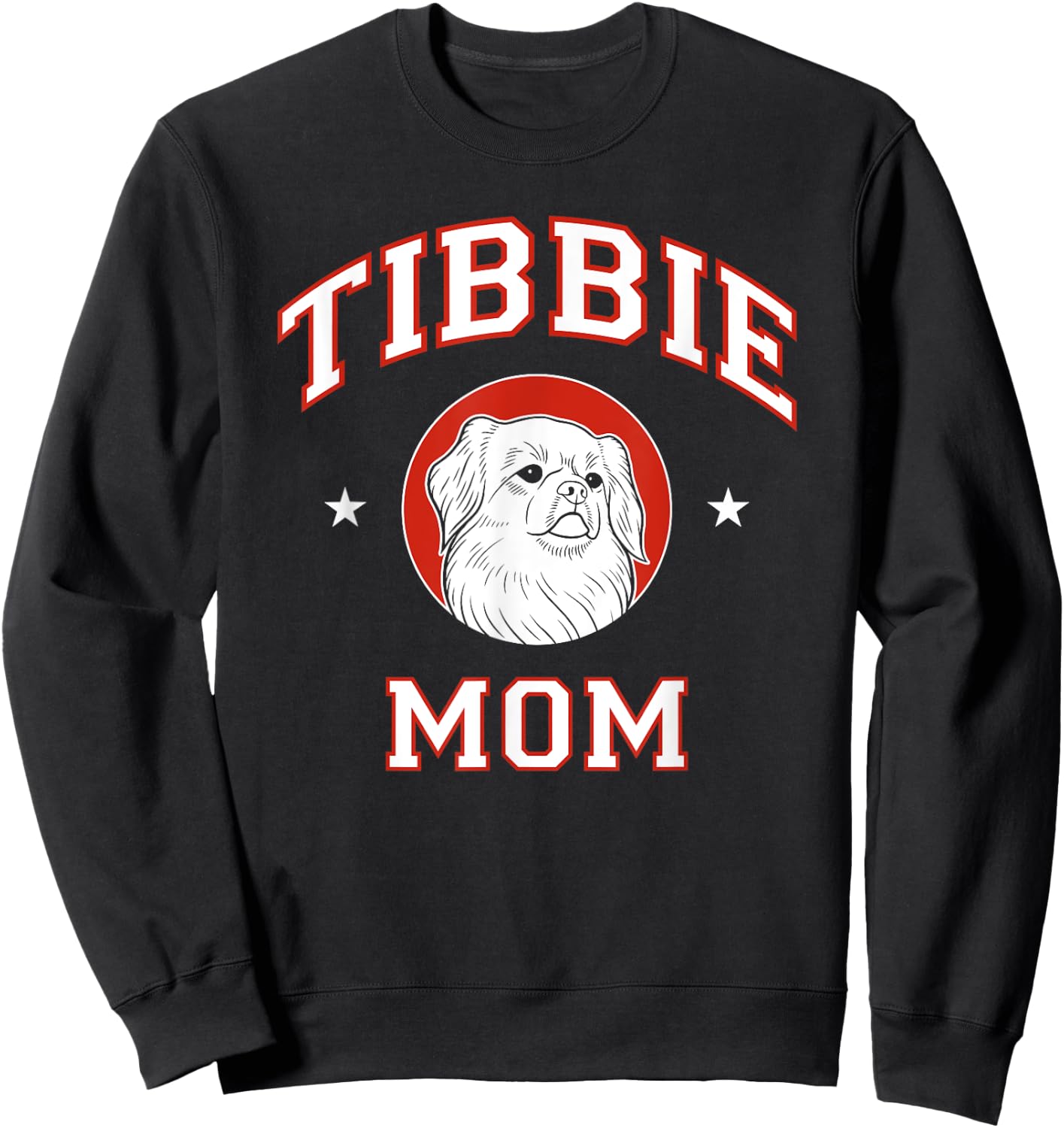 Tibetan Spaniel Mom Dog Mother Sweatshirt - Sweatshirt | Black
