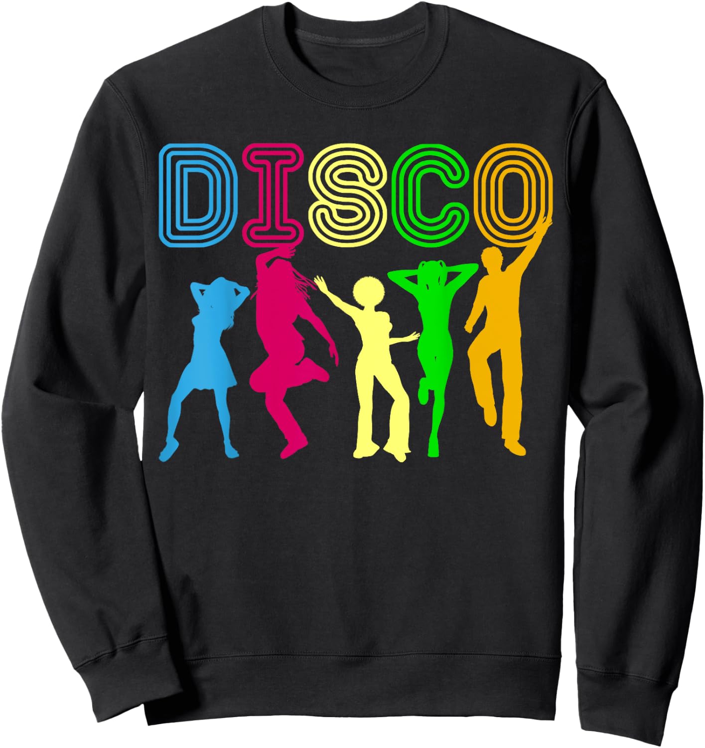 Disco Shirt | Night Club Dancing Retro Vintage Shirt Gift Sweatshirt - Sweatshirt | Black