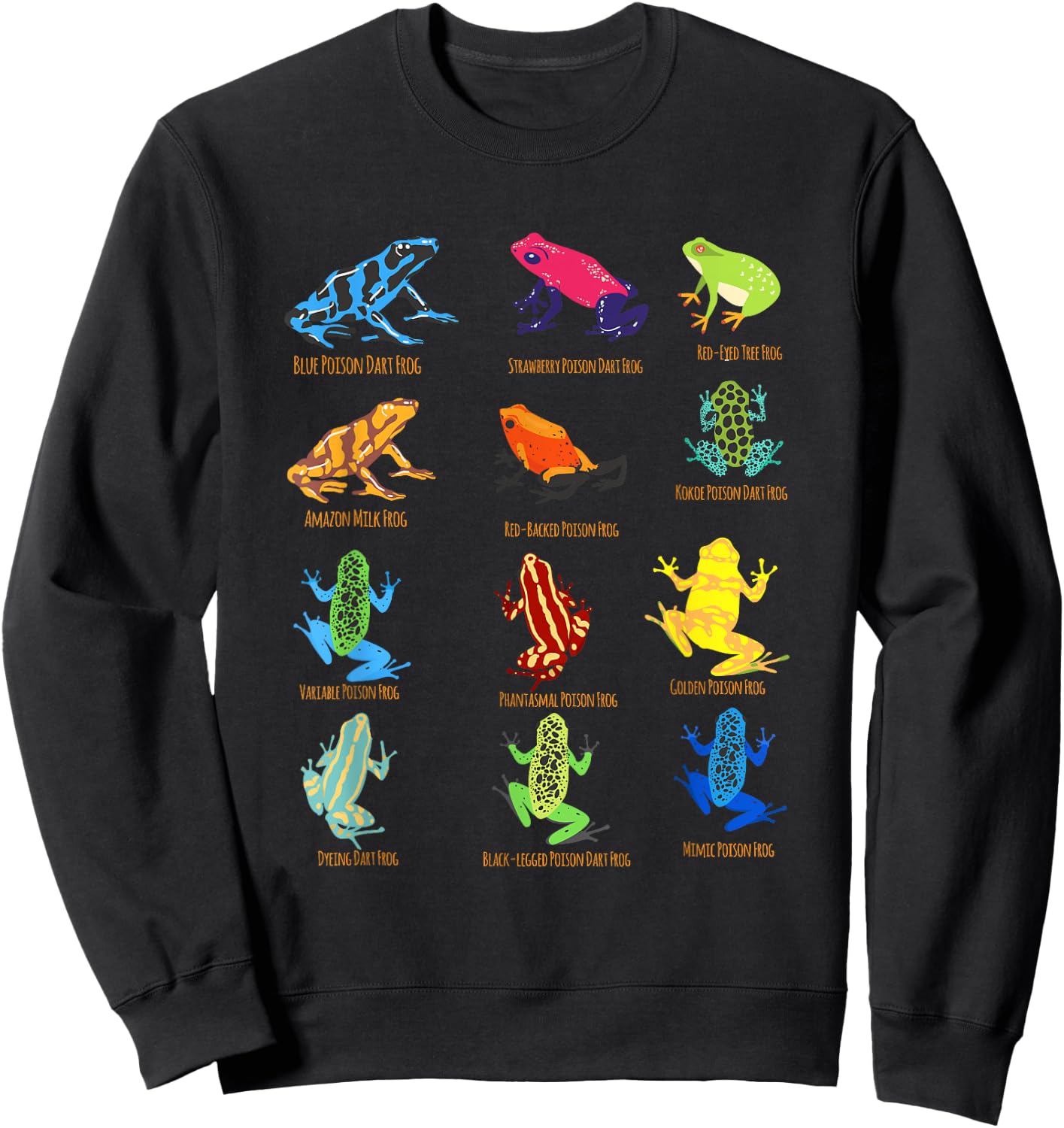 Frogs Toy for Kids Easter Party Favors Red Frogs Sweatshirt - Sweatshirt | Black