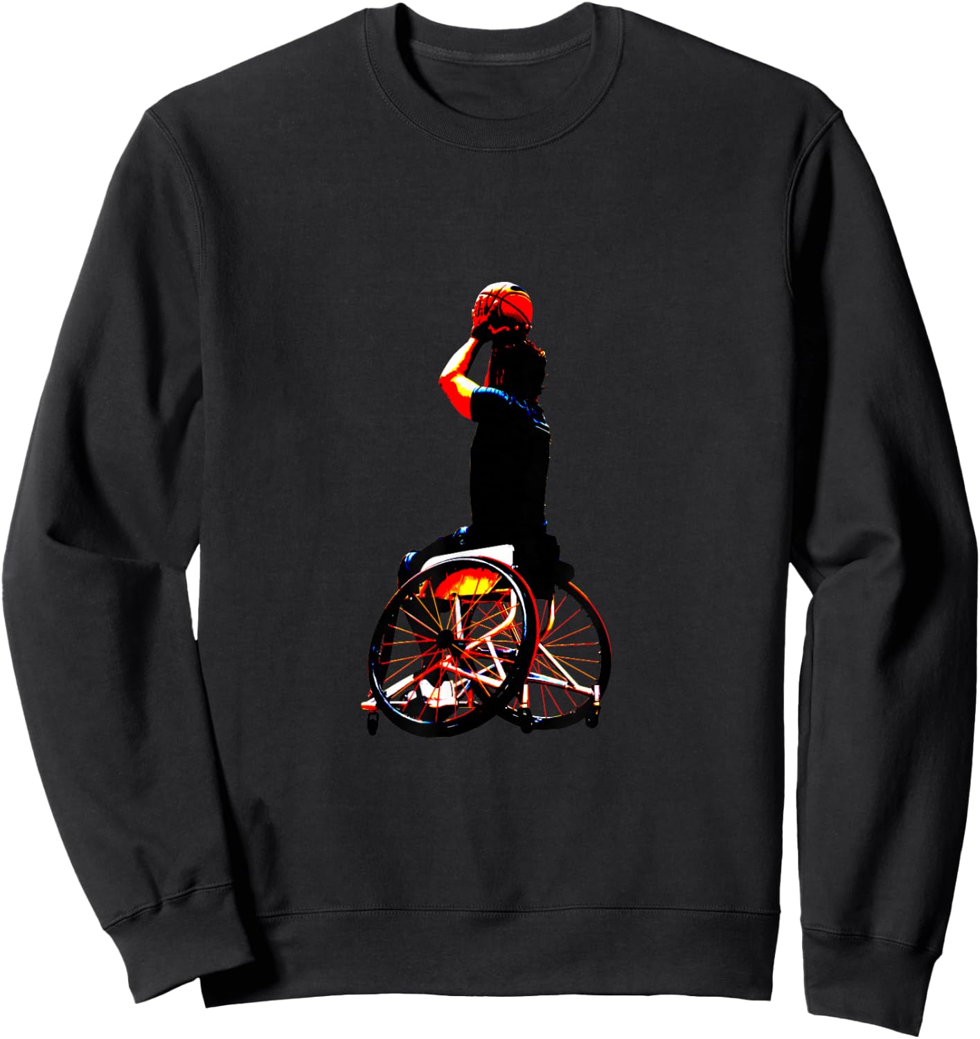Wheelchair Basketball Sport Sweatshirt - Sweatshirt | Black