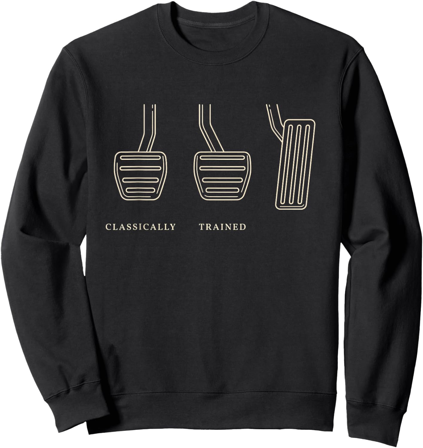 Classically Trained Retro Vintage Car Driving Auto Sweatshirt - Sweatshirt | Black