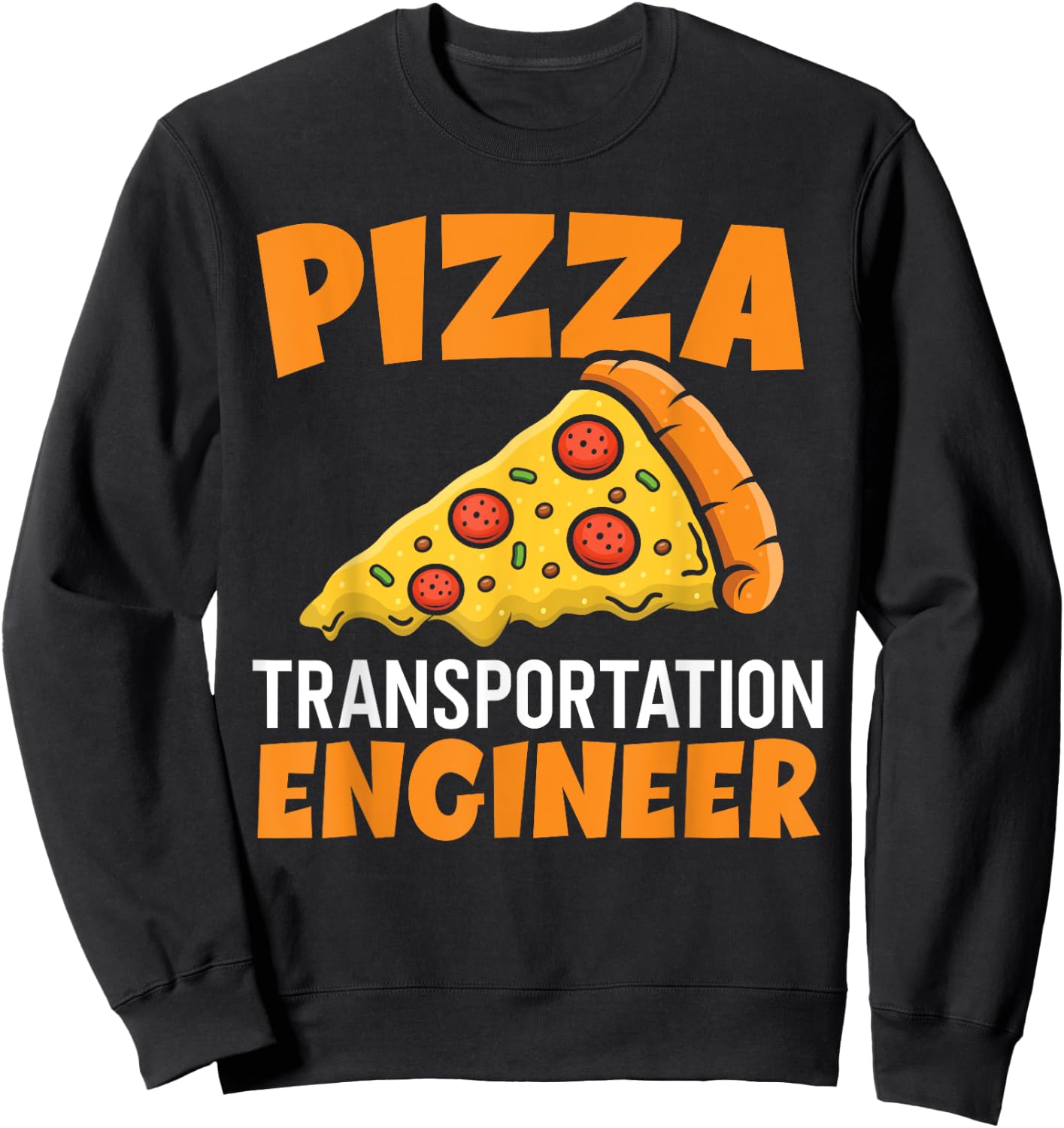 Pizza Delivery Engineer Pizza Delivery Service Sweatshirt - Sweatshirt | Black