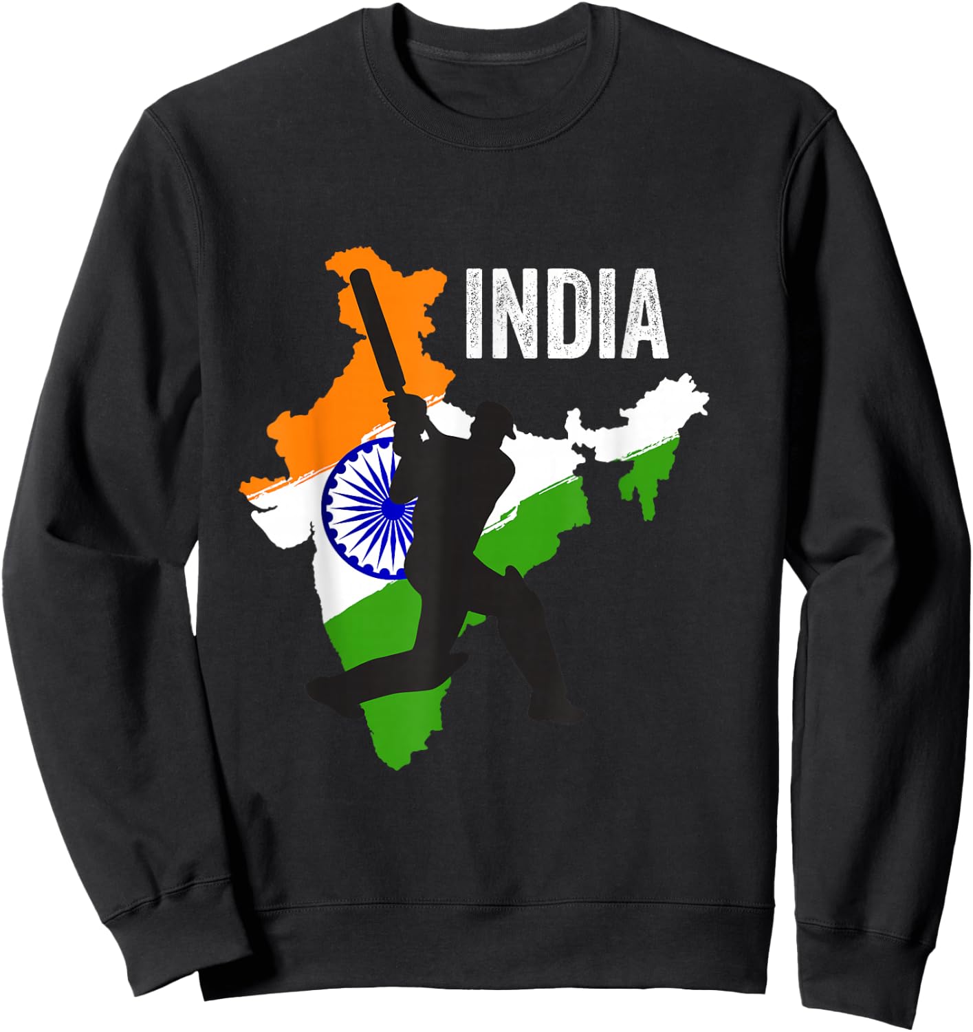 Indian Cricket Jersey India Cricket Team Lover Supporter Sweatshirt - Sweatshirt | Black