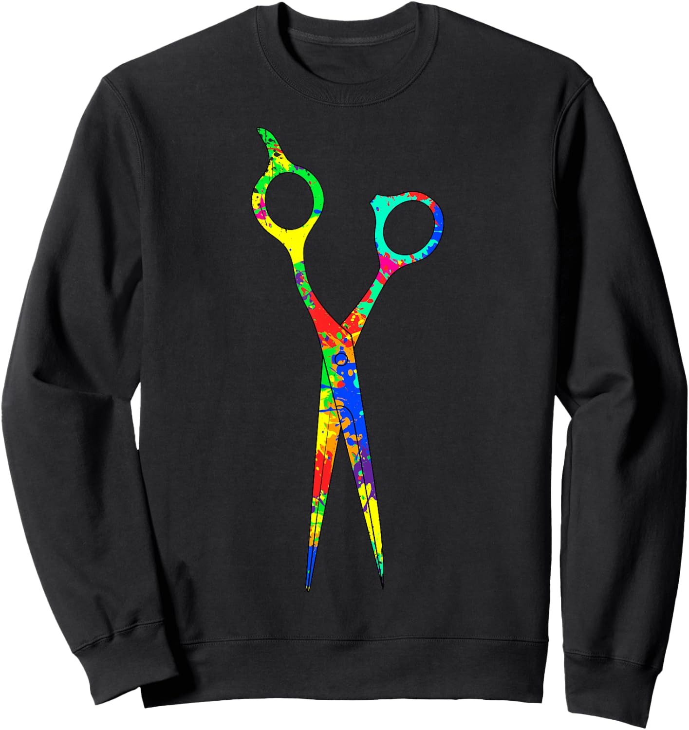 Hairdresser Scissors Hairstylist Hairdressing Hairstyling Sweatshirt - Sweatshirt | Black