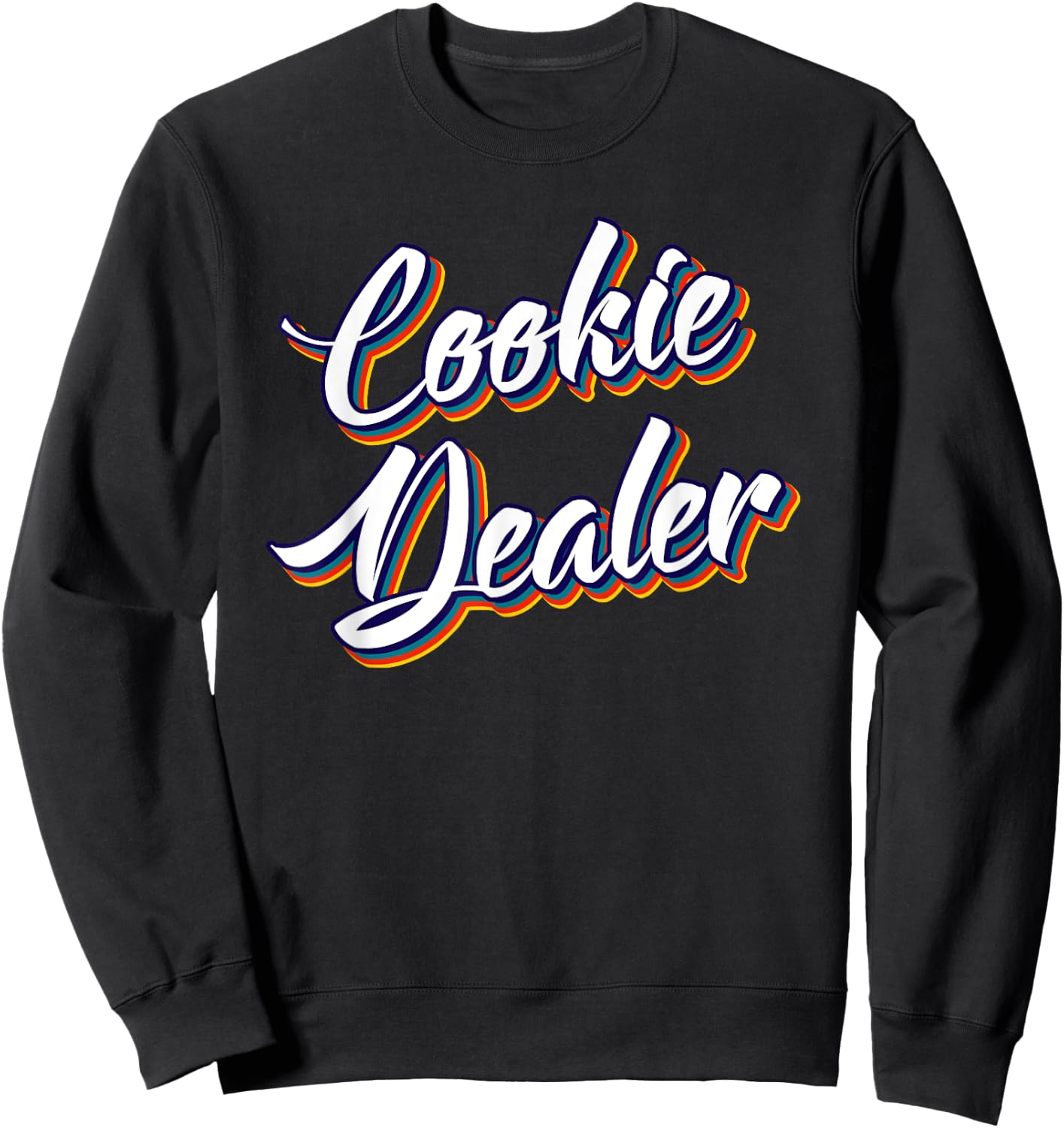 Retro Cookie Dealer Tester Sweets Cookies Baker Sweatshirt - Sweatshirt | Black