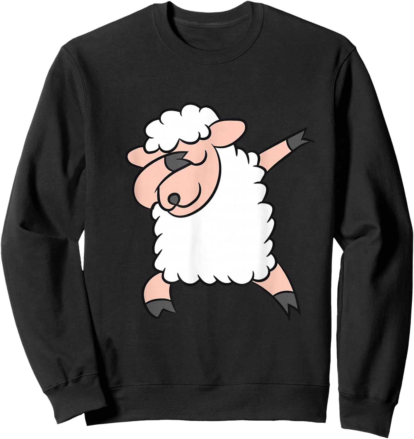 Dabbing Sheep Love Sheep Sweatshirt - Sweatshirt | Black