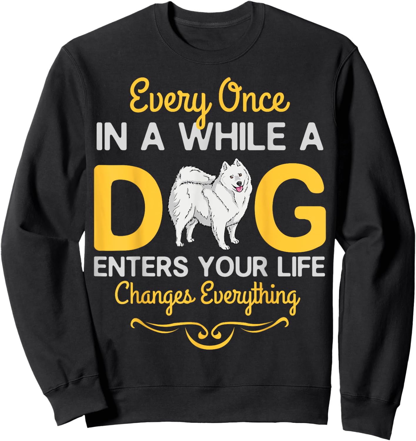 American Eskimo Dog Puppies Owner Lover Women Girls Kids Sweatshirt - Sweatshirt | Black