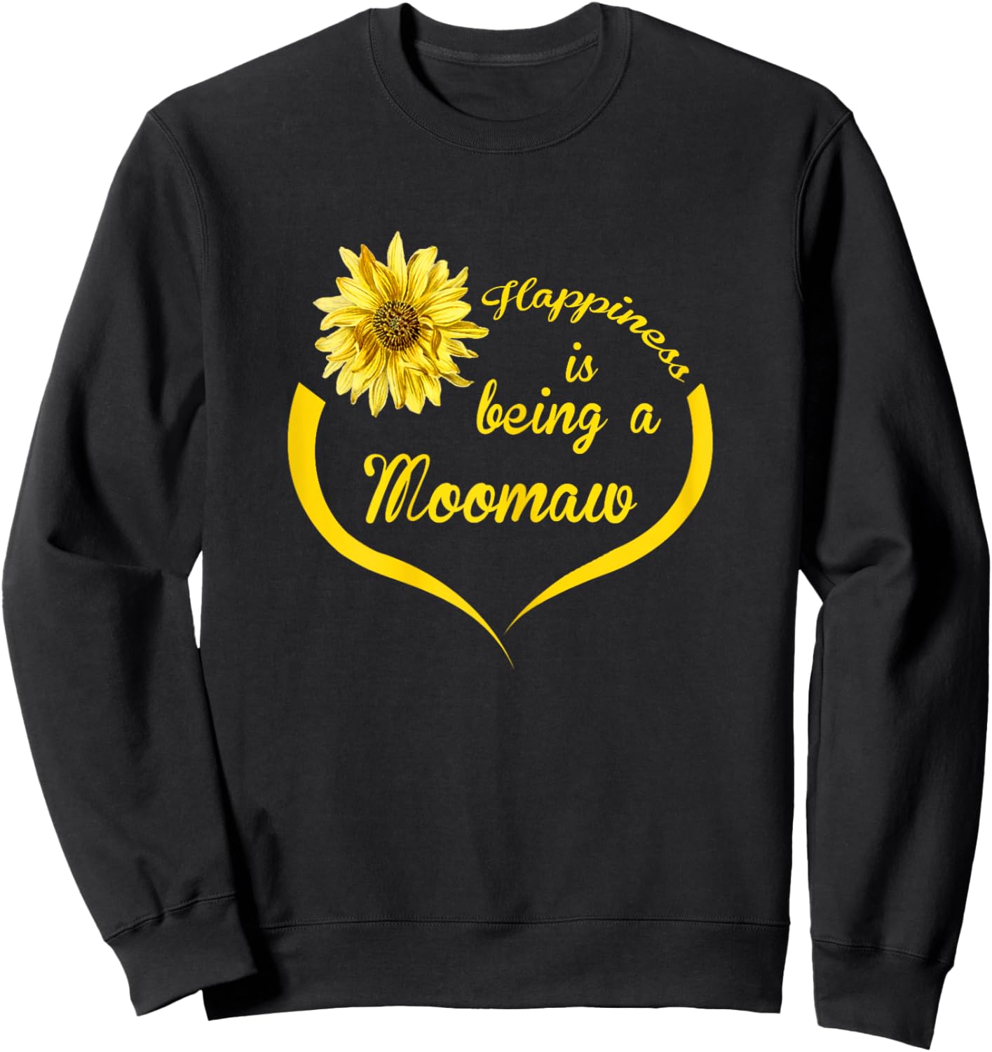 Moomaw Gift: Happiness Is Being A Moomaw Sweatshirt - Sweatshirt | Black