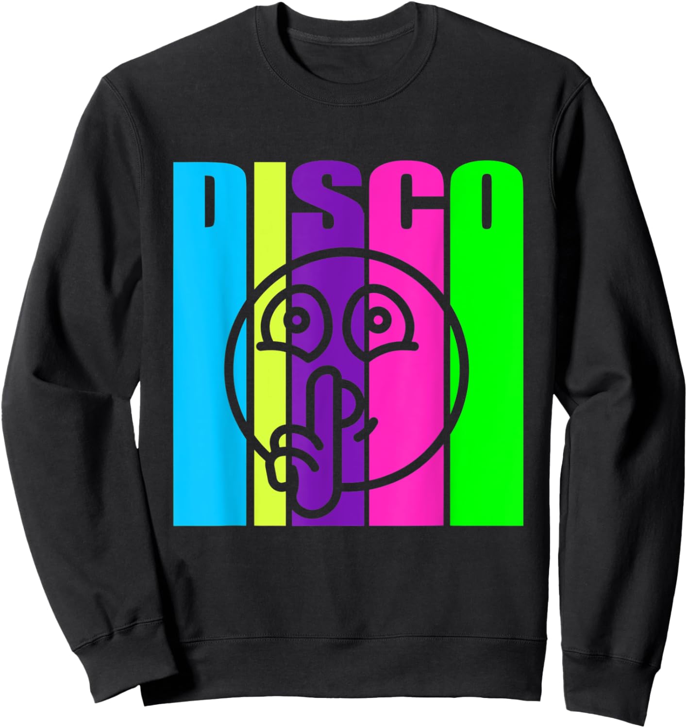 Silent Disco Shh Be Quiet Silhouette Meme Music Dance Lover Sweatshirt - Sweatshirt | Black